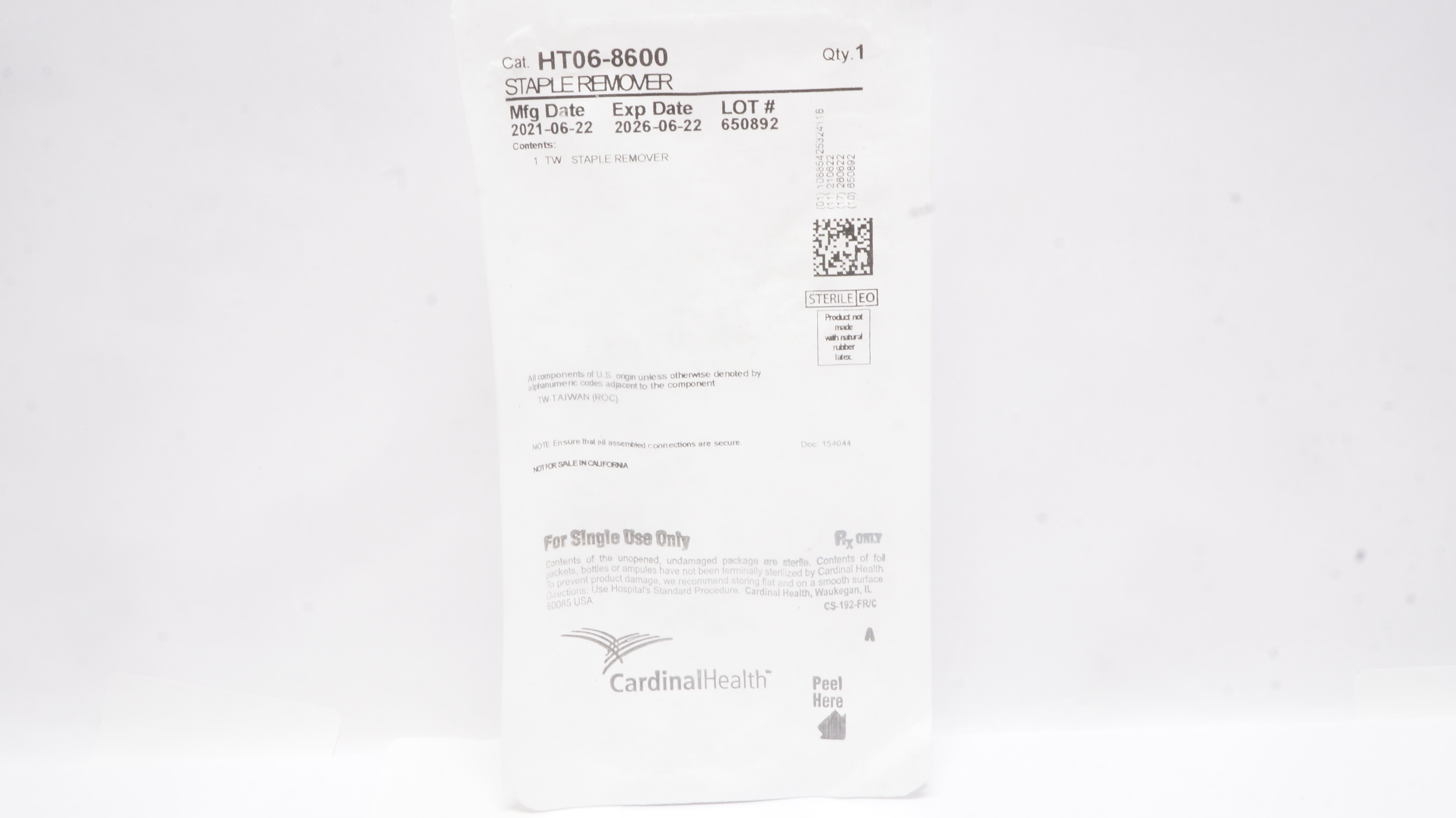 Cardinal Health HT06-8600 Staple Remover