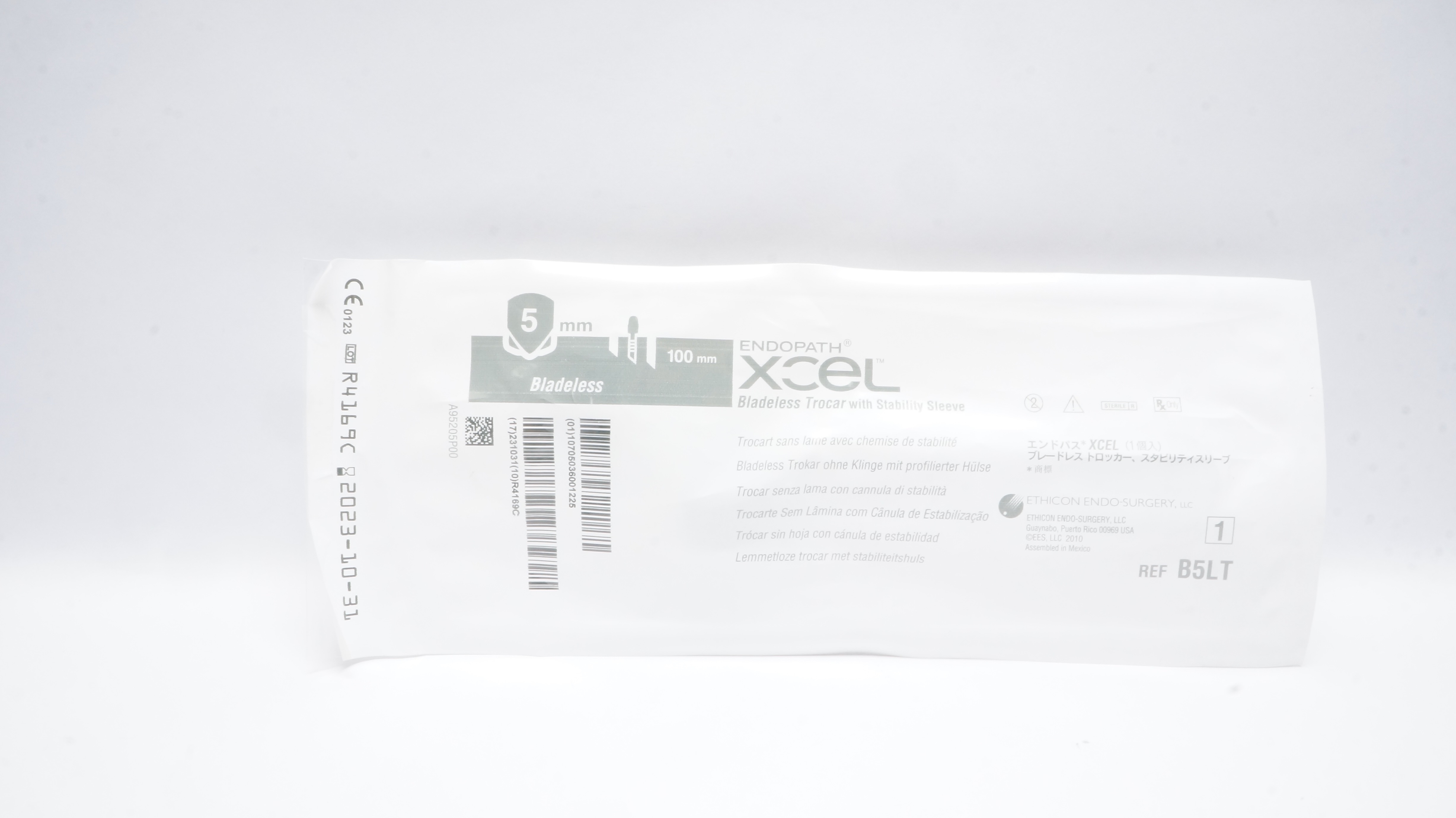 Ethicon B5LT Endopath Xcel Bladeless Trocar Bladeless Trocar 5mm x 100mm(x)