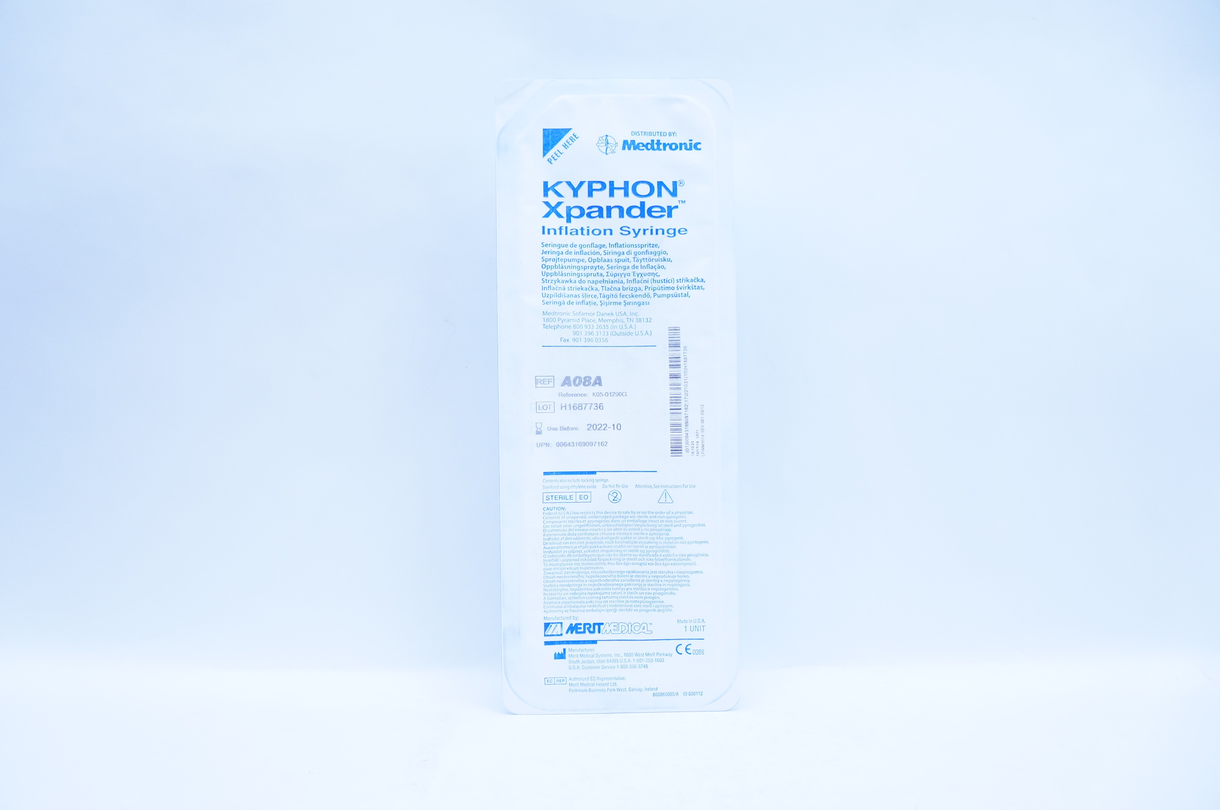 Merit Medical Medtronic A08A Kyphon Xpander Inflation Syringe