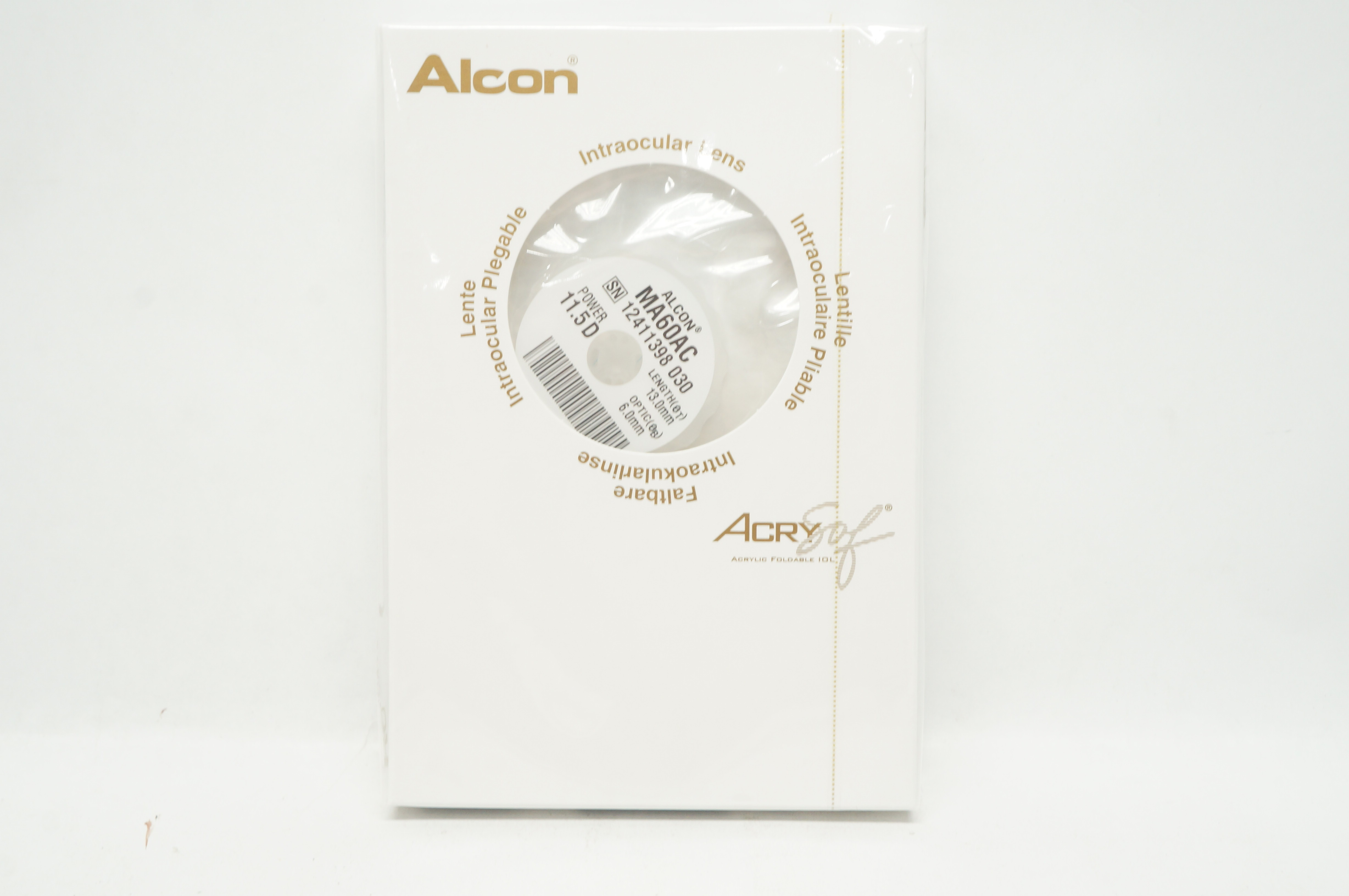 Alcon MA60AC AcrySof Soft Acrylic Multipiece 27.0D 13.0mm, Optic 6.0mm (x)