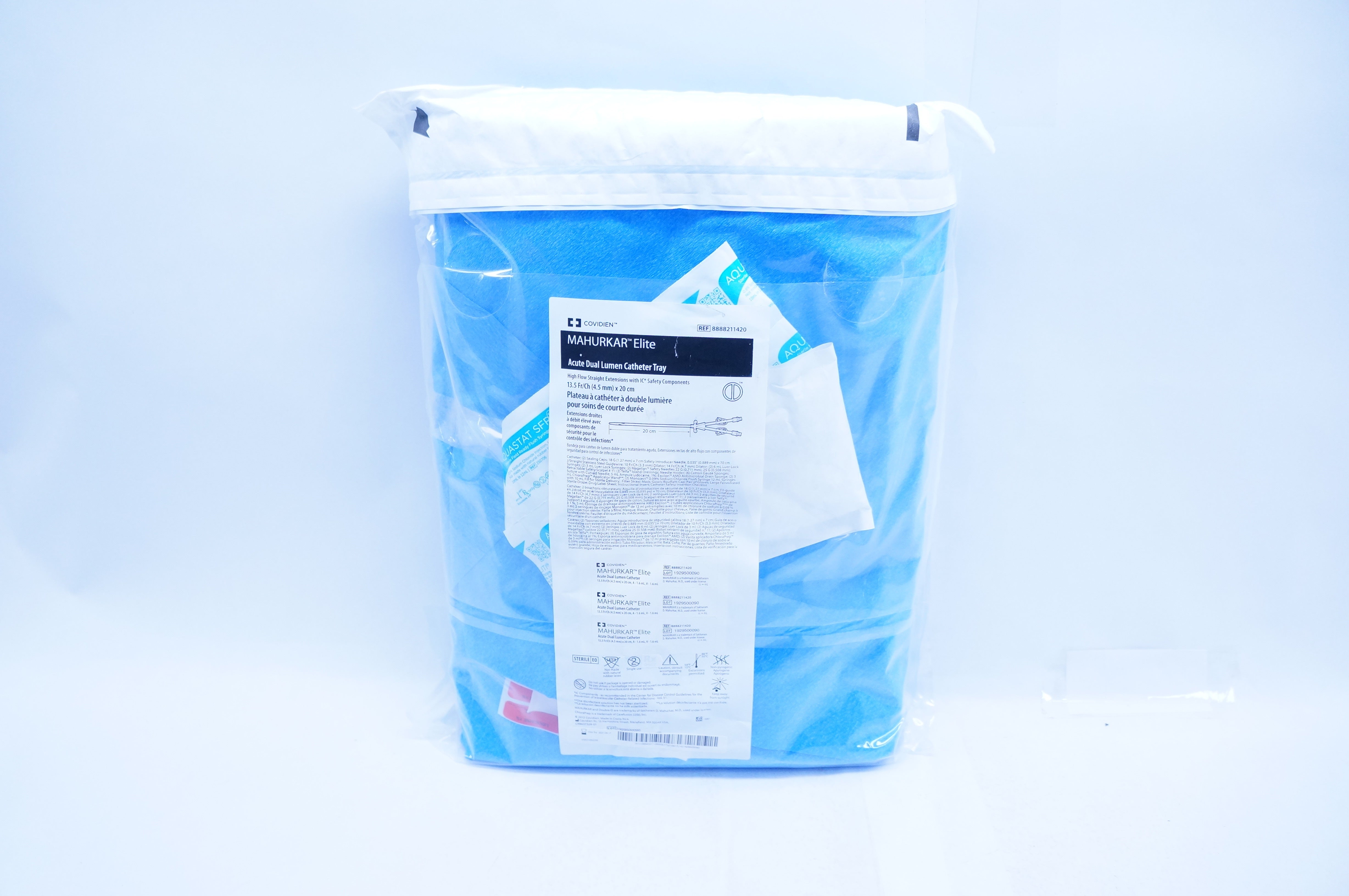 Covidien 8888211420 Acute Dual Lumen Cath Tray 13.5 Fr/Ch  x 20 cm