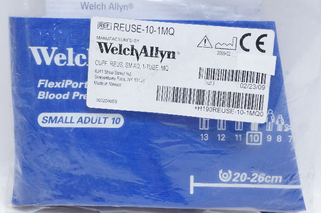 WelchAllyn REUSE-10-1MQ Cuff FlexiPort Adult / Child Arm Small Cuff 20 - 26 cm