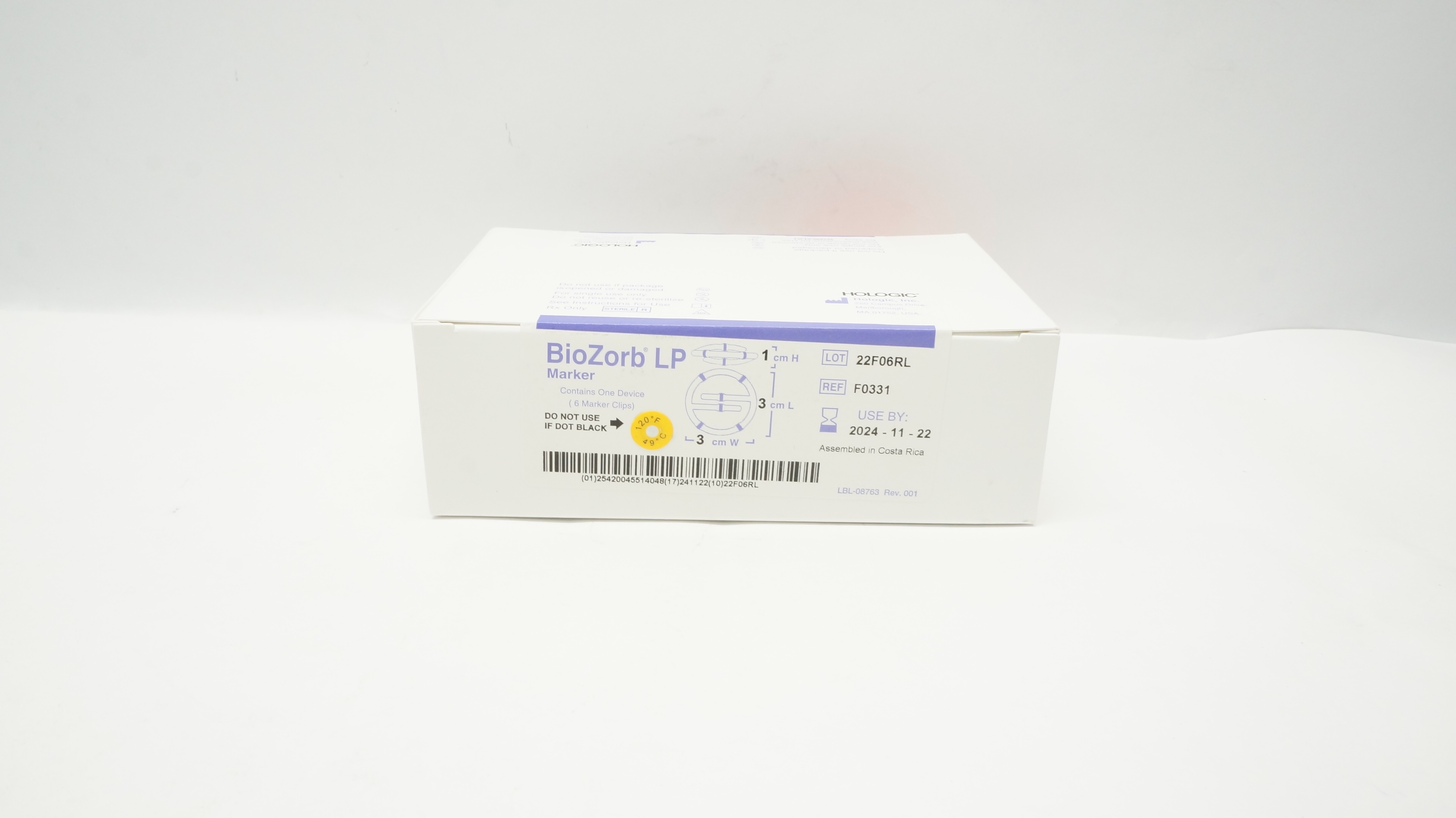 BioZorb F0331 Focal Therapeutics LP Marker and 6 Clips, 1cm x 3cm (x)