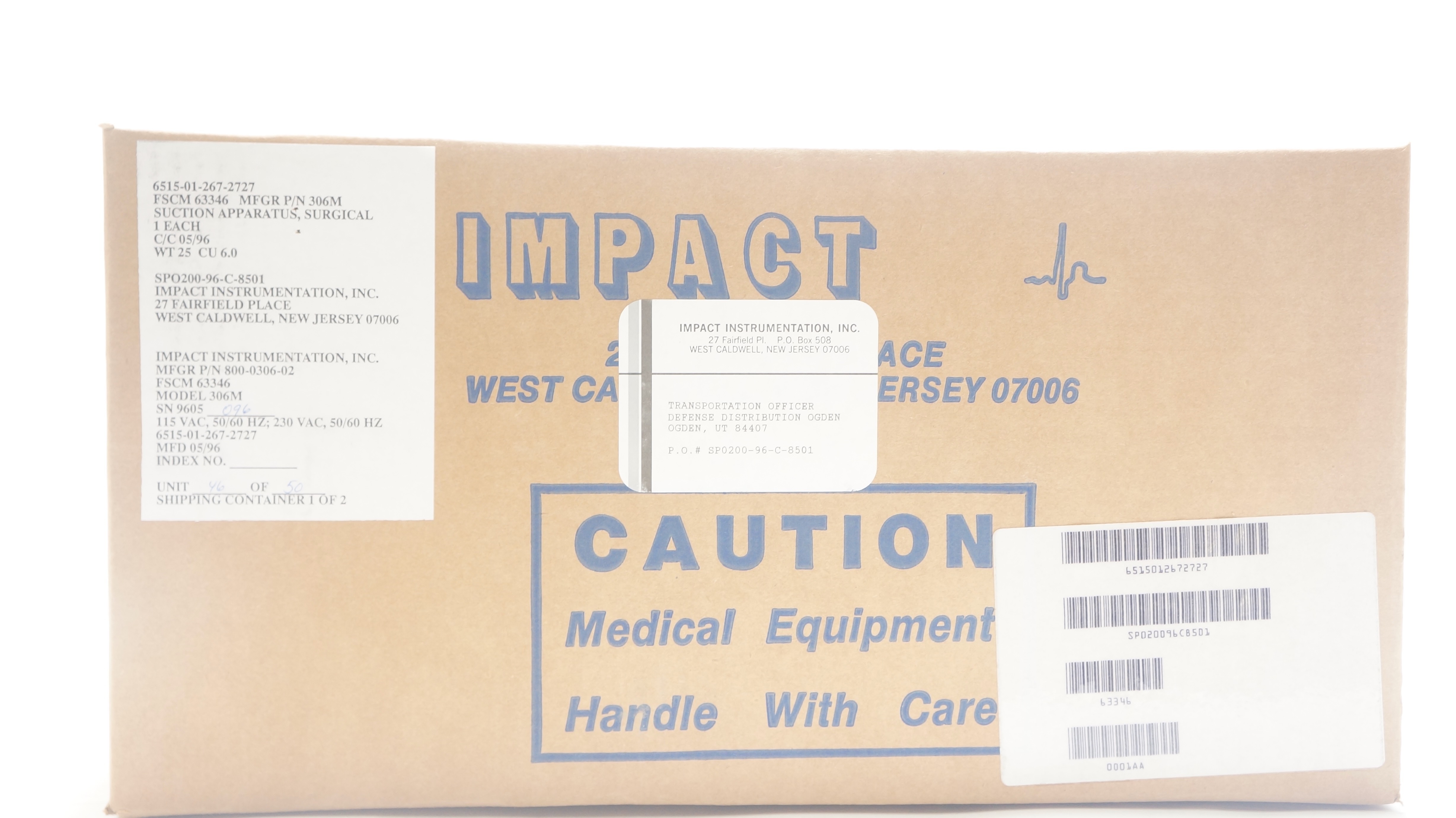 Impact 6515-01-267-2727 Suction Apparatus, Surgical 306M