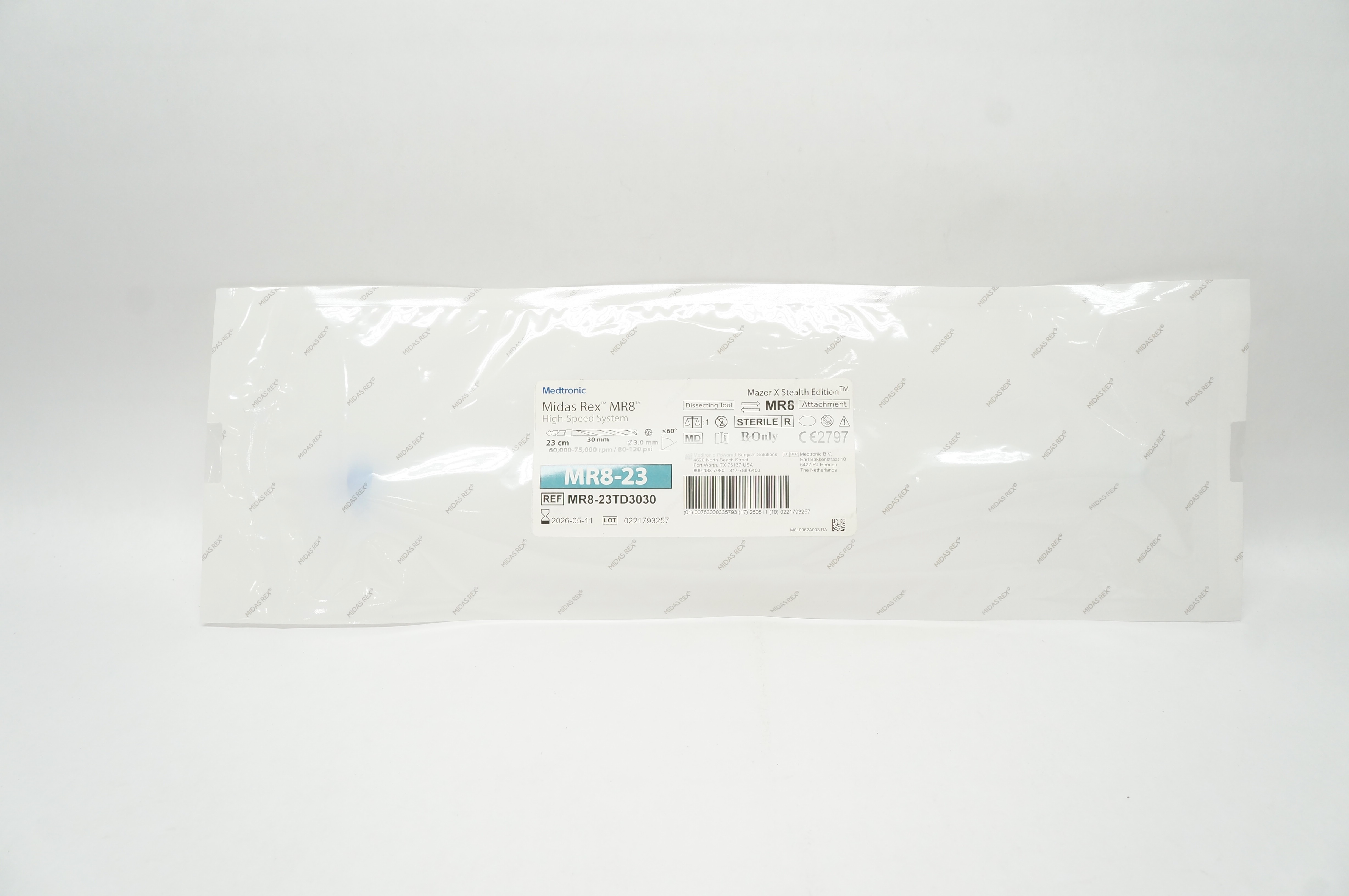 Medtronic MR8-23TD3030 Midas Rex MR8 High-Speed System