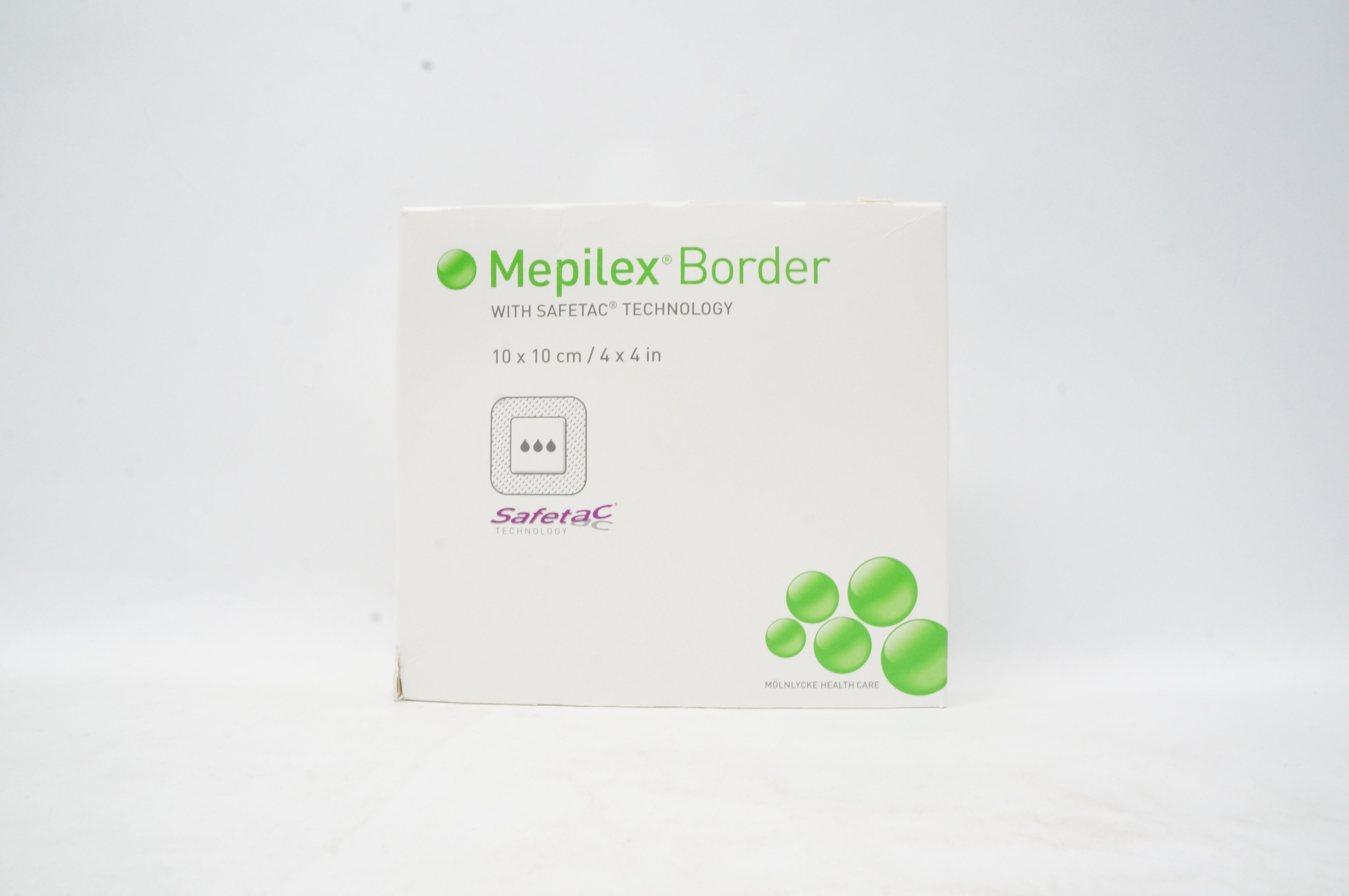 Molnlycke Health Care 295300 Mepilex Border W/Safetac 4 x 4 inch - Box of 5