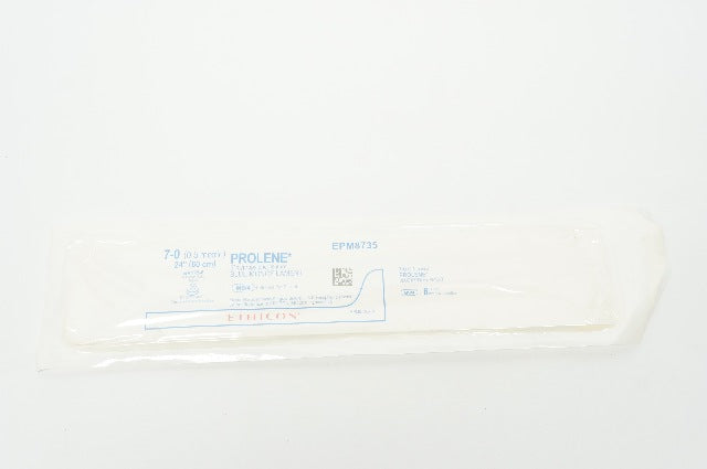 Ethicon EPM8735 7-0 Prolene Polypropyl. Stre BV 175-6 8.0mm 3/8c Taper 24inch(x)