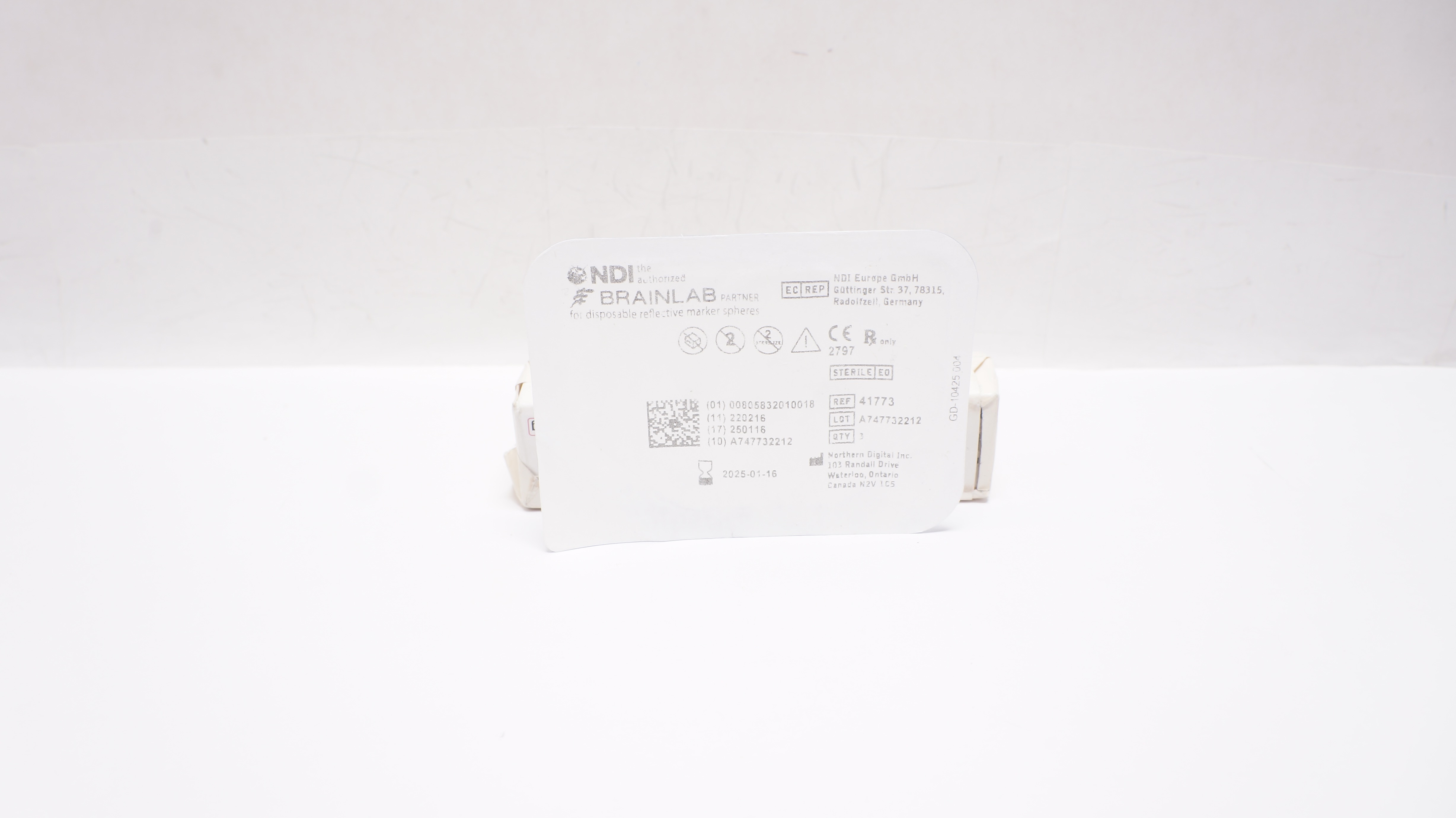 Brainlab 41773 Disposable Reflective Marker Spheres Screw - Pack of 3