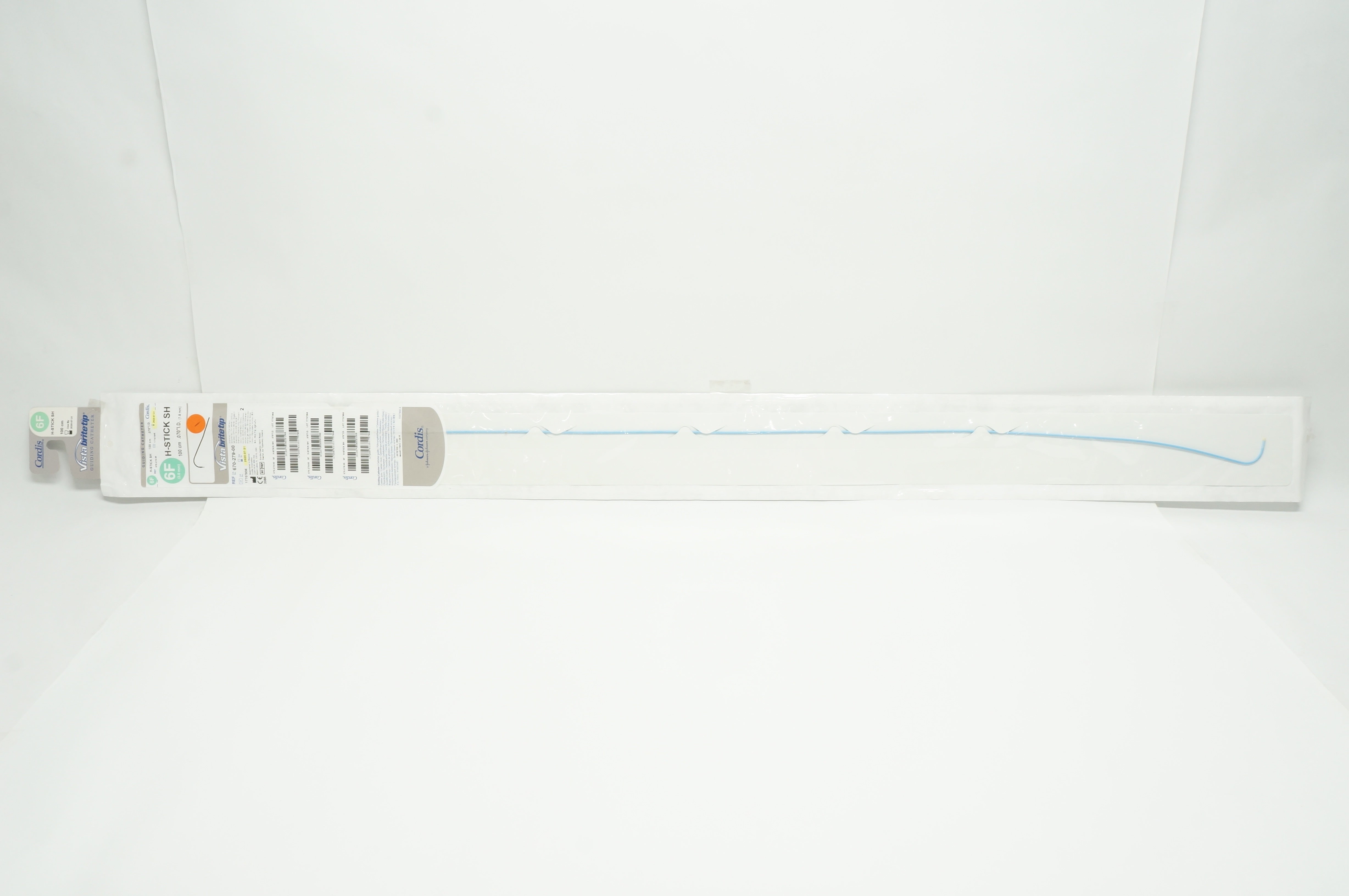 Cordis 670-279-00 Vistabritetip H-STICK SH Guiding Cath. 6F x 100cm x 0.070in(x)