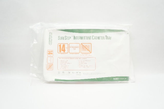 Bard INTS14 Surestep Intermittent Cath. Tray 14Fr Straight Tip (x)