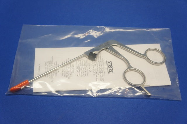 Karl Storz 28571BB Silcut 1 Punch, W/Cleaning Port, Curved 15deg Up, Cut Width