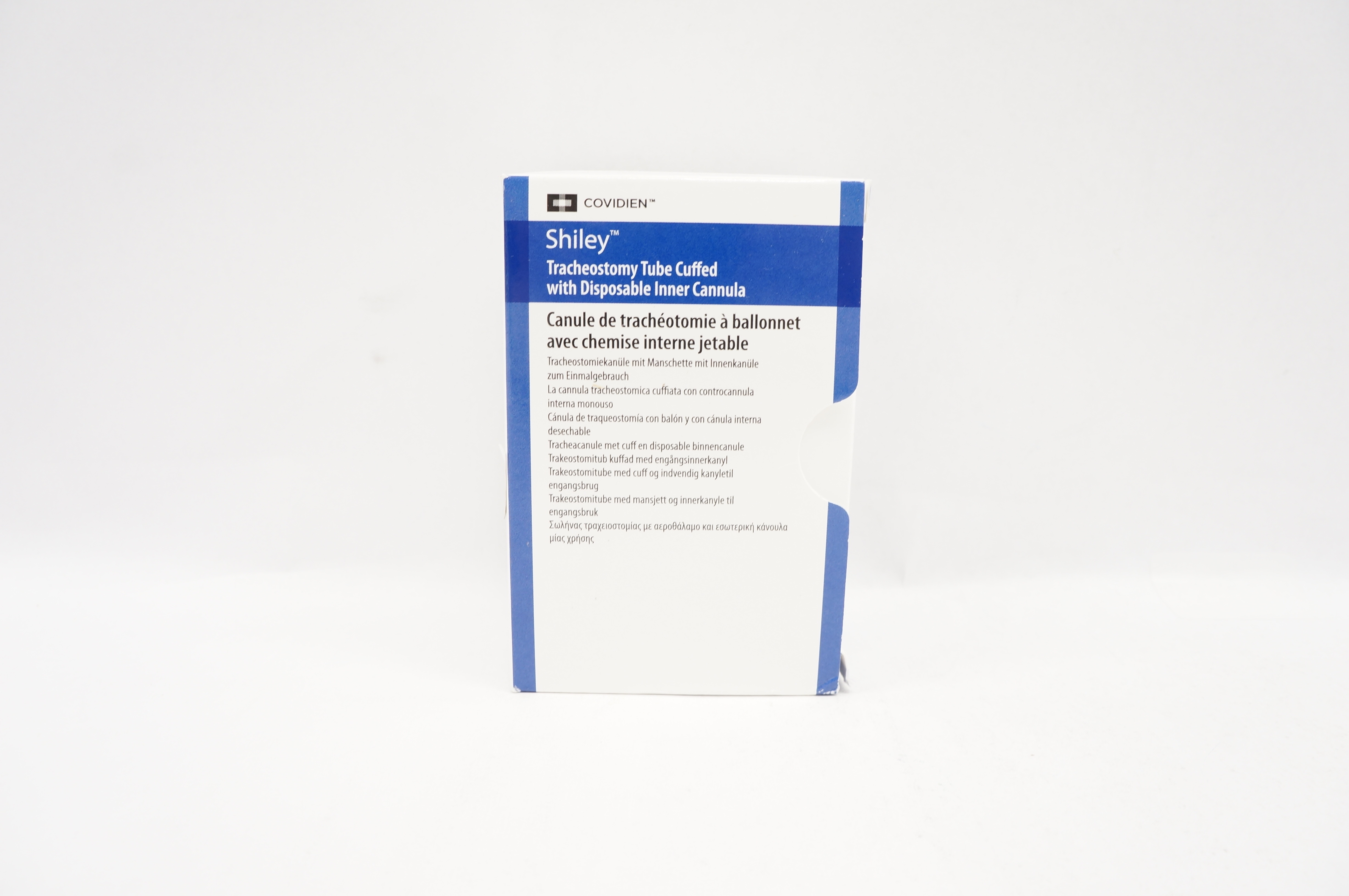 Covidien 8DCT Shiley Tracheostomy Tube Cuffed 7.6ID x 12.2OD x 27.0 x 79mm