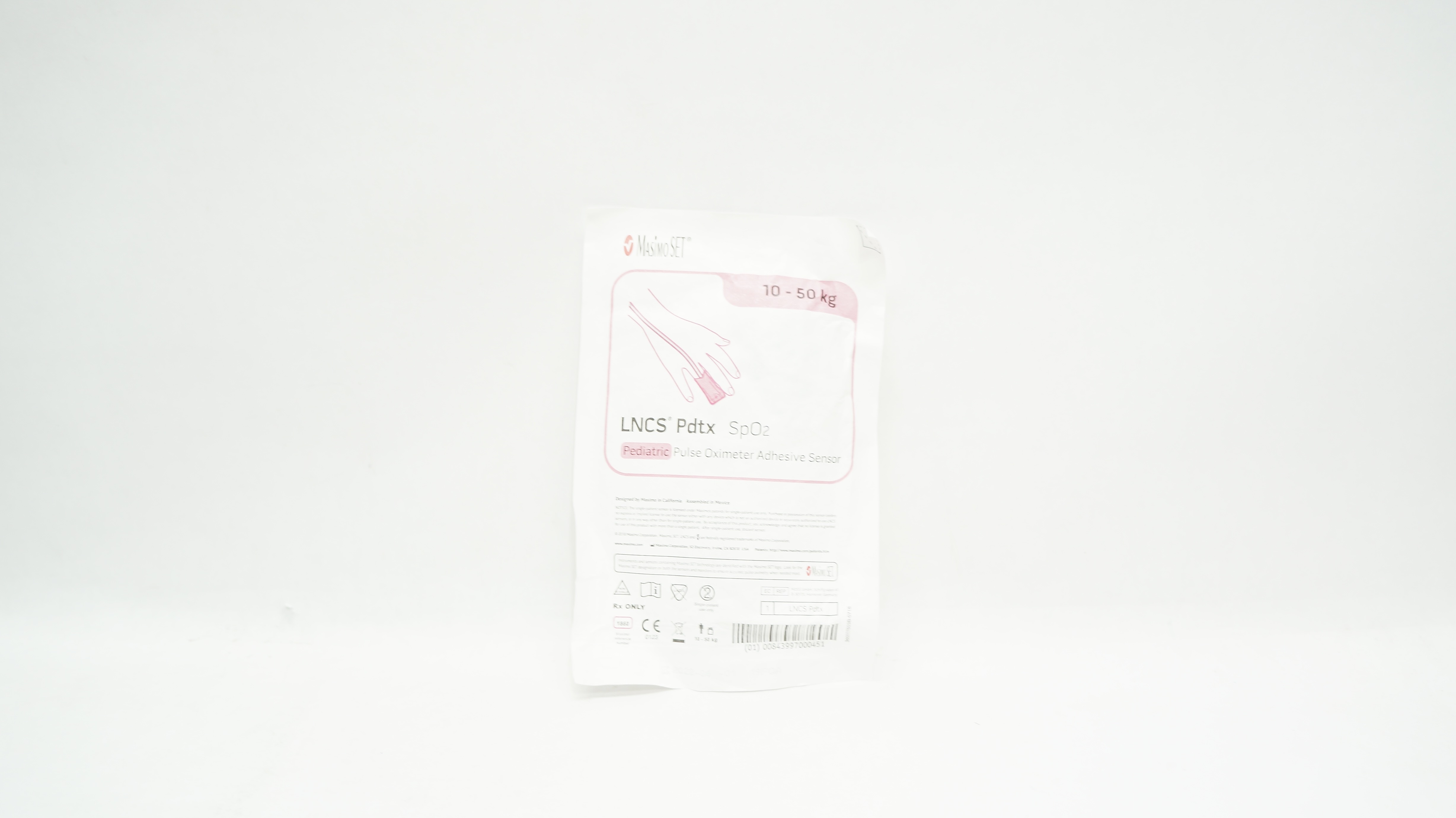Masimo 1860 LNCS Pdtx SpO2 Pediatric Pulse Oximeter Adhesive Sensor 10-50 kg (x)