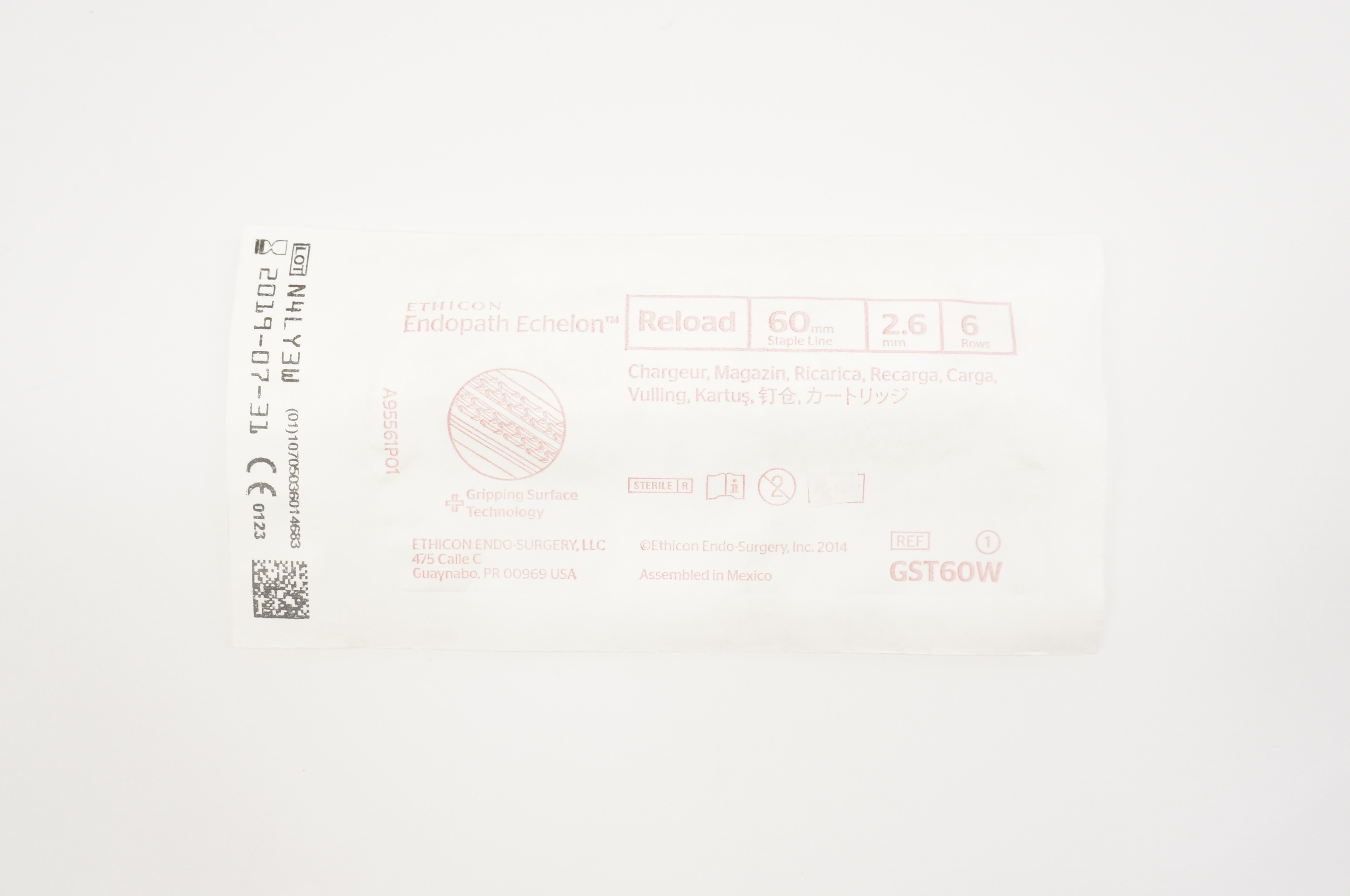 Ethicon GST60W Endopath Echelon, Reload 60 mm x 2.6 mm, 6 Rows (x)