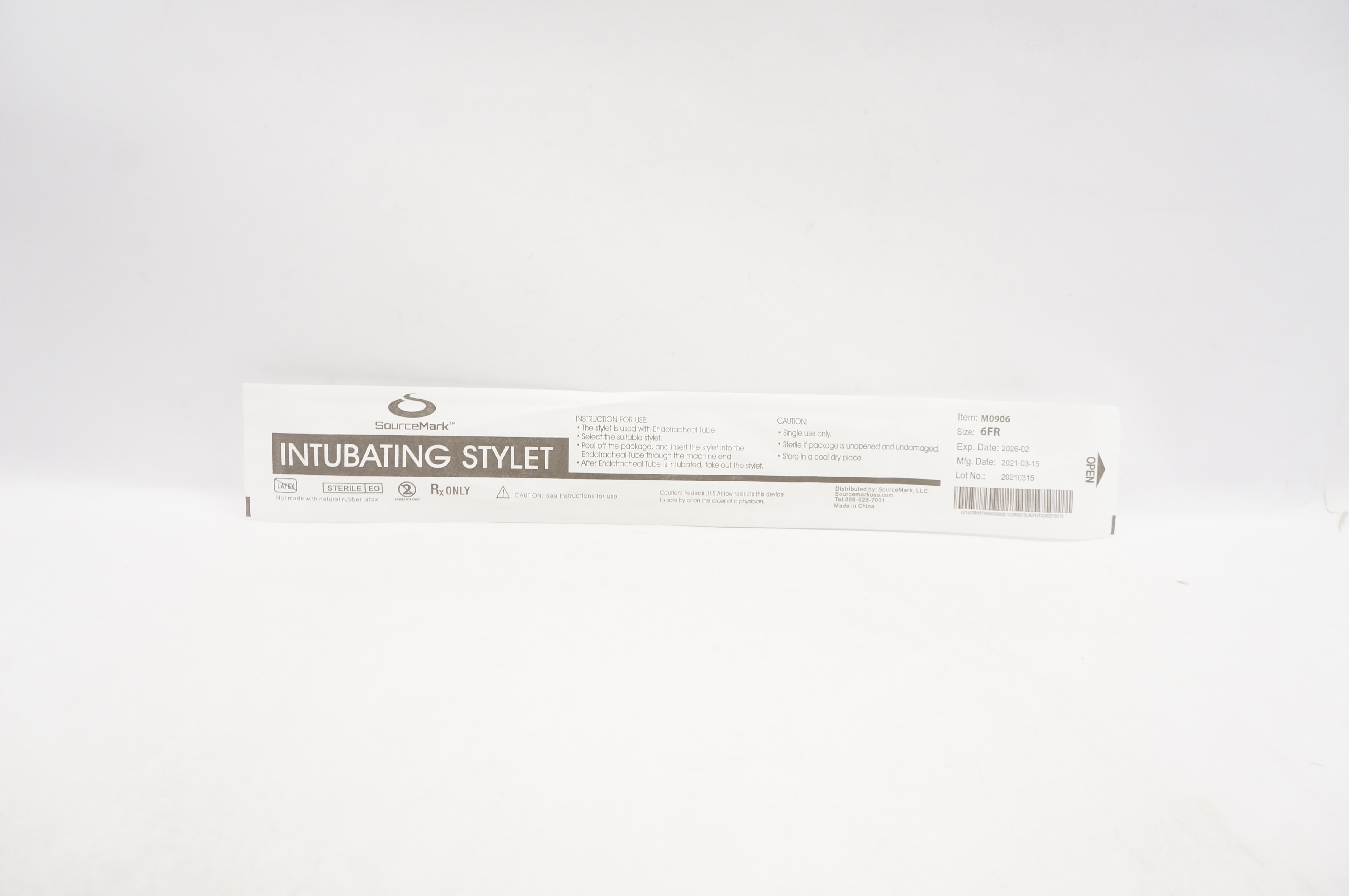 SourceMark M0906 Intubating Stylet 6Fr.