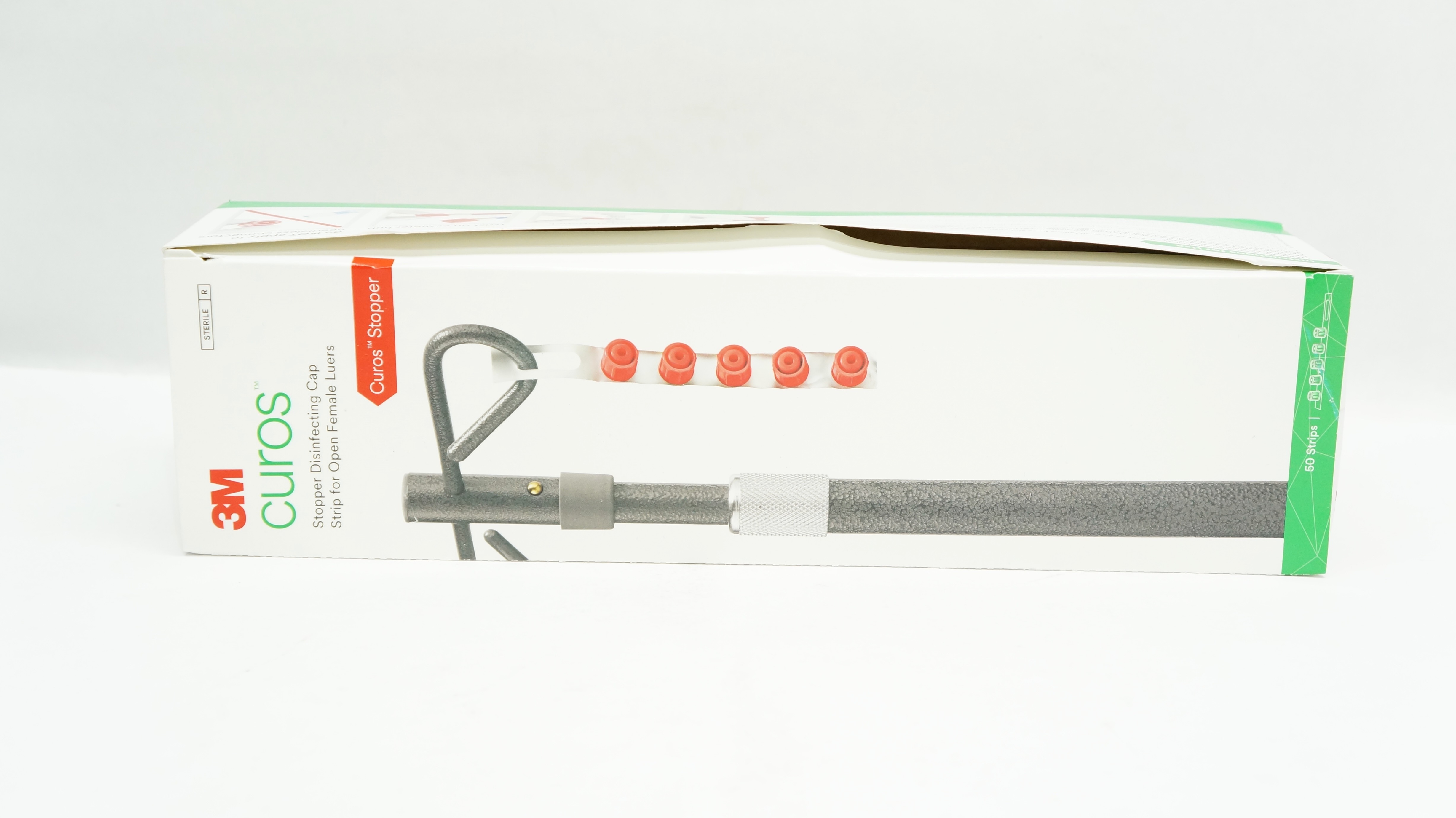 3M CSA5-250 Curos Stopper Disinfecting Cap Strip F/Open Female Luers - Box of 250