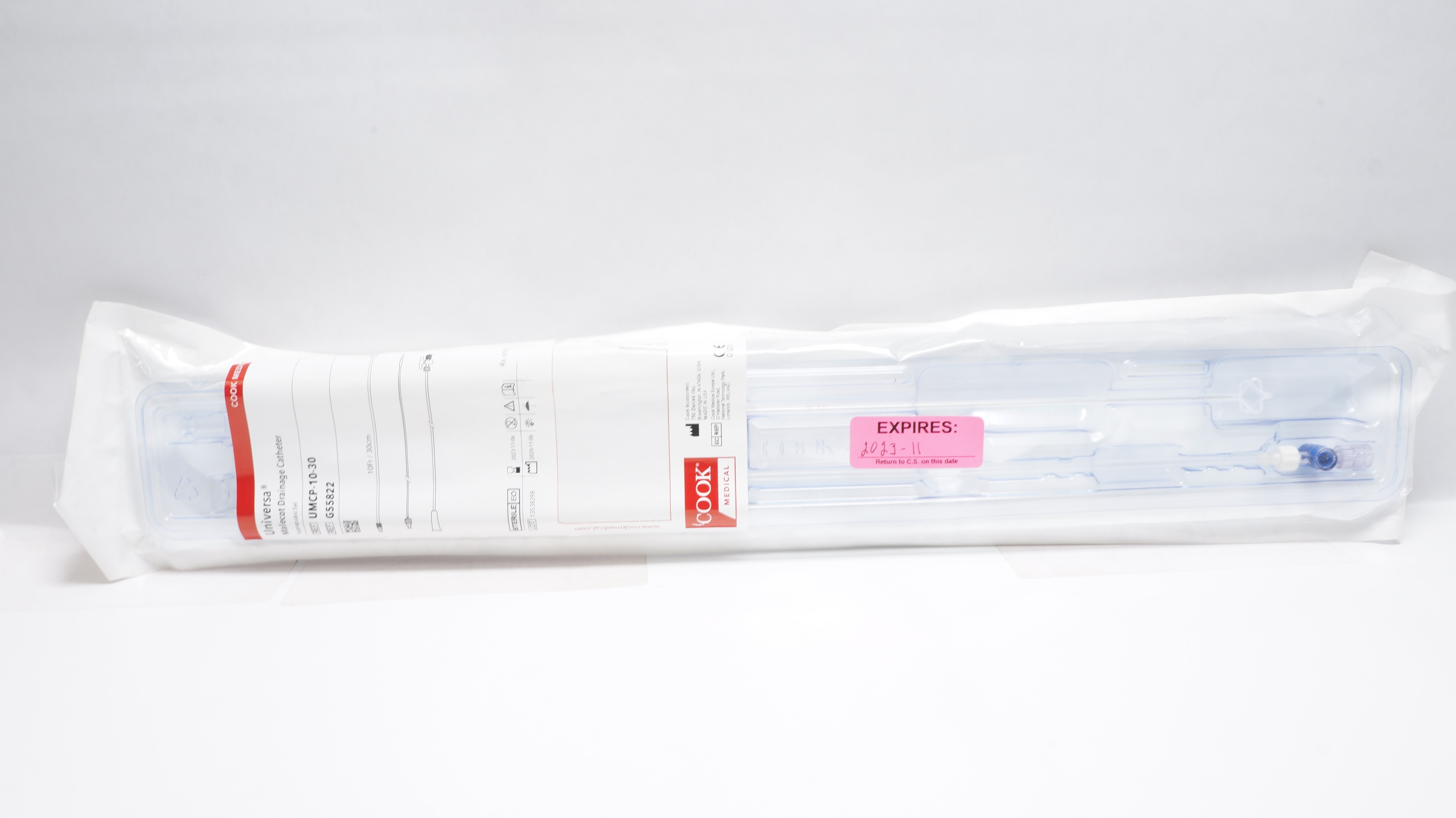 Cook Medical G55822 Universa Malecot Drainage Cath. 10Fr /30cm (x)