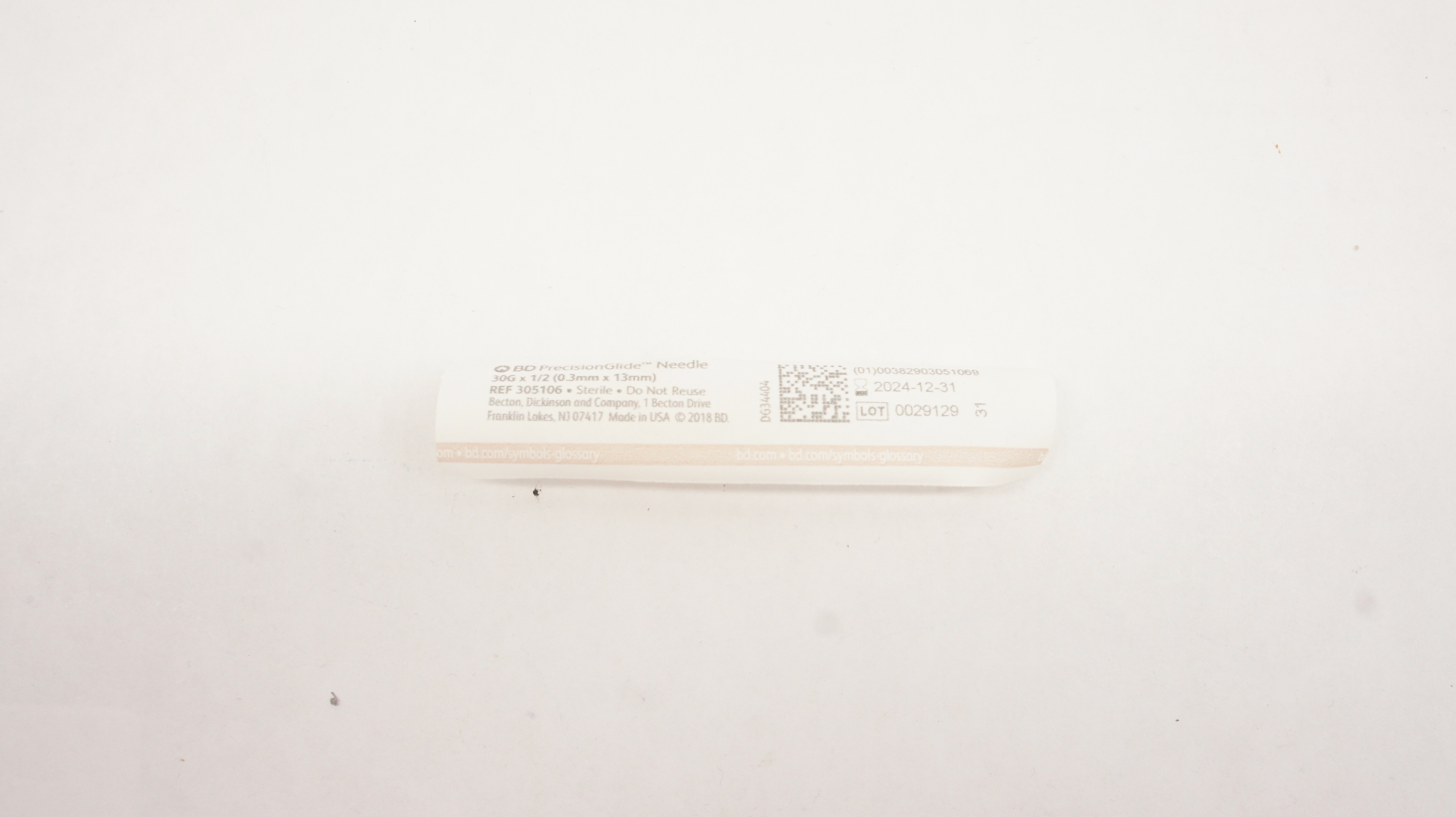 BD 305106 Becton PrecisionGlide Ndle 30G x 1/2inch