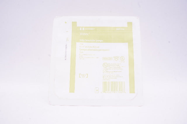 Covidien 7318 Vistec X-Ray Detectable Sponges 12 Ply 8 inch x 4 inch - Pack of 10