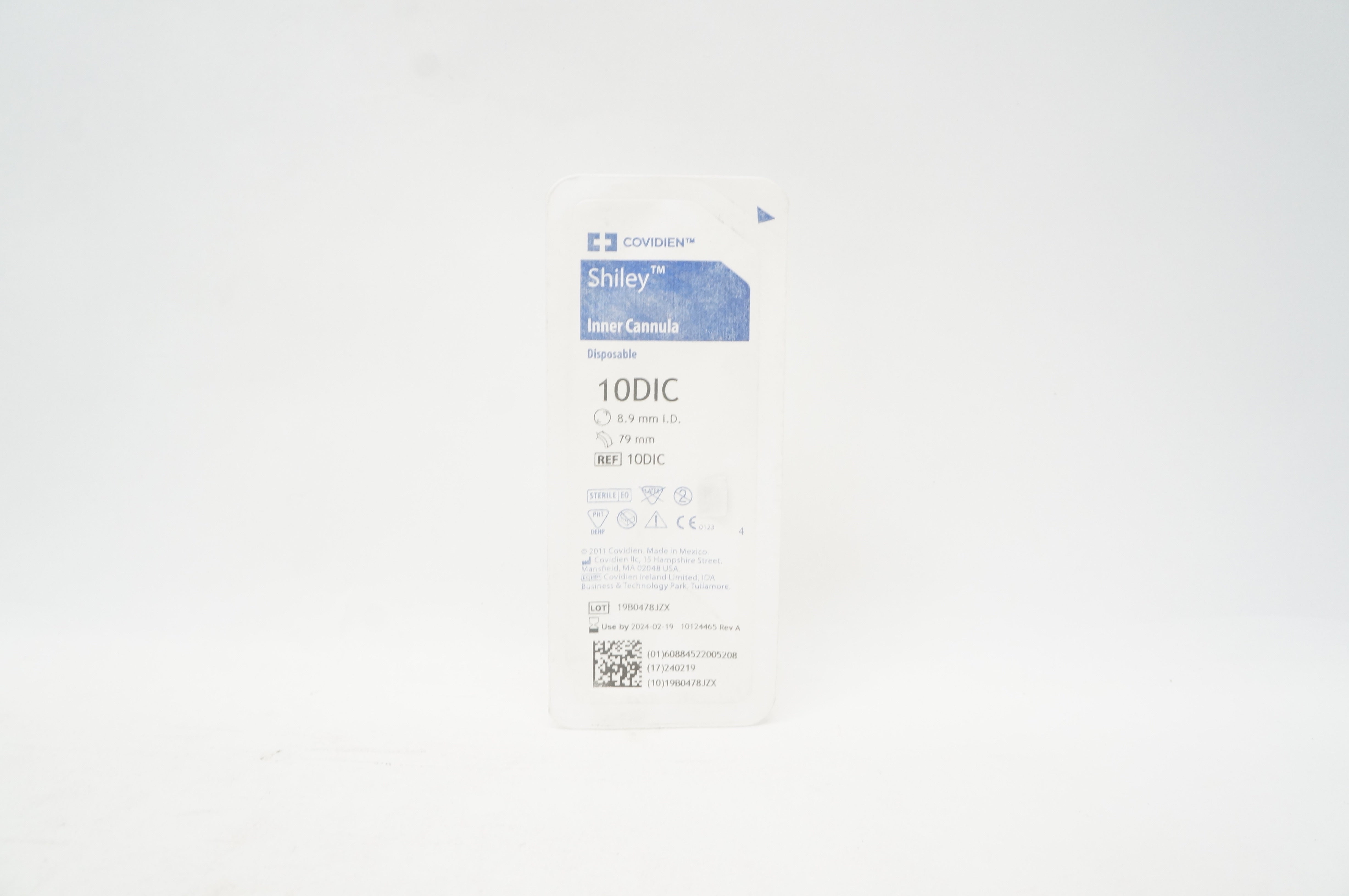 Covidien 10DIC Shiley Inner Cannula, Disposable 8.9mm ID, 79mm