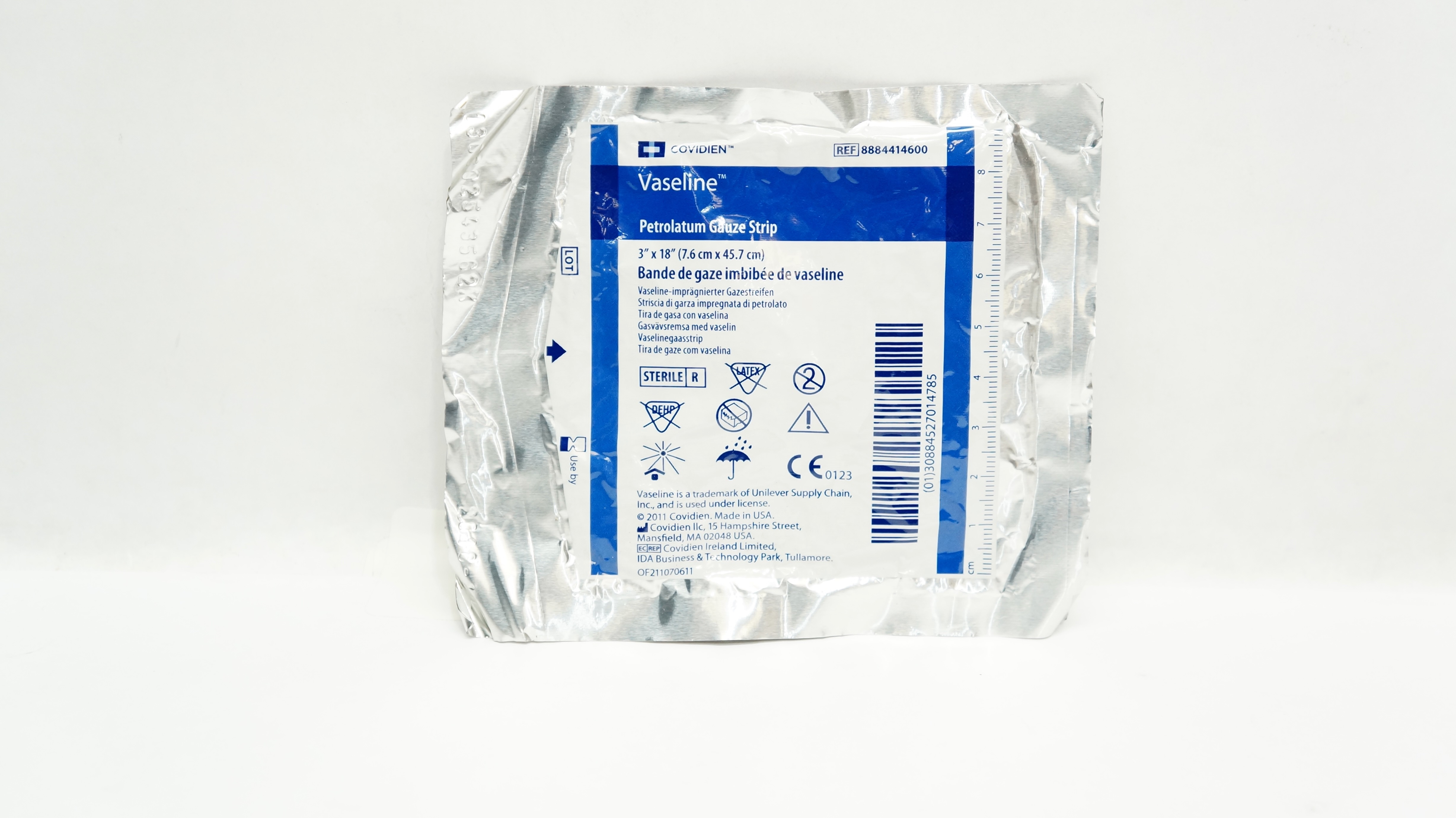 Covidien 8884414600 Vaseline Petrolatum Gauze Strip 3inch x 18inch