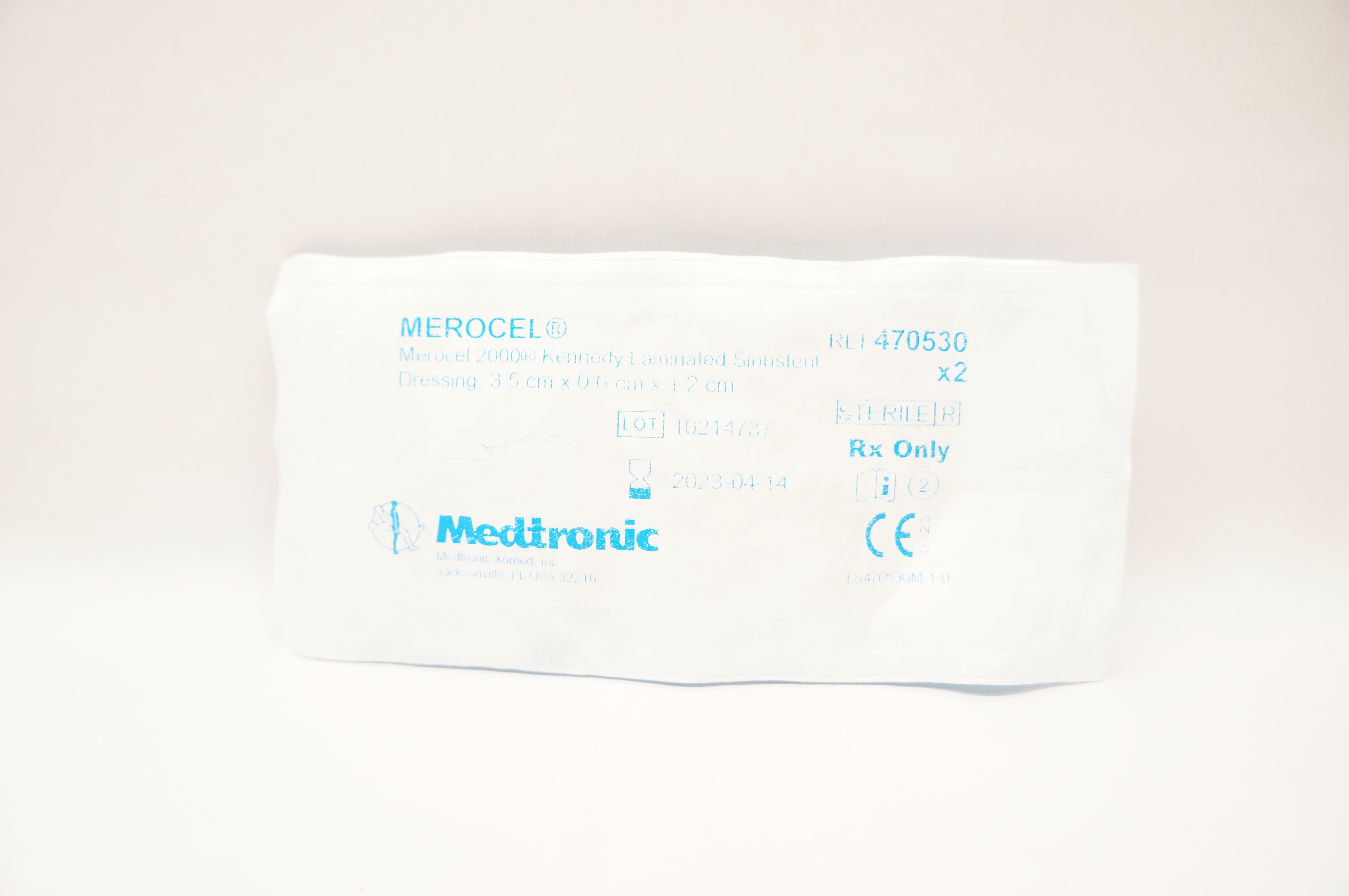 Medtronic 470530 Laminated Sinustent Dressing 3.5 x 0.6 x 1.2cm - Pack of 2
