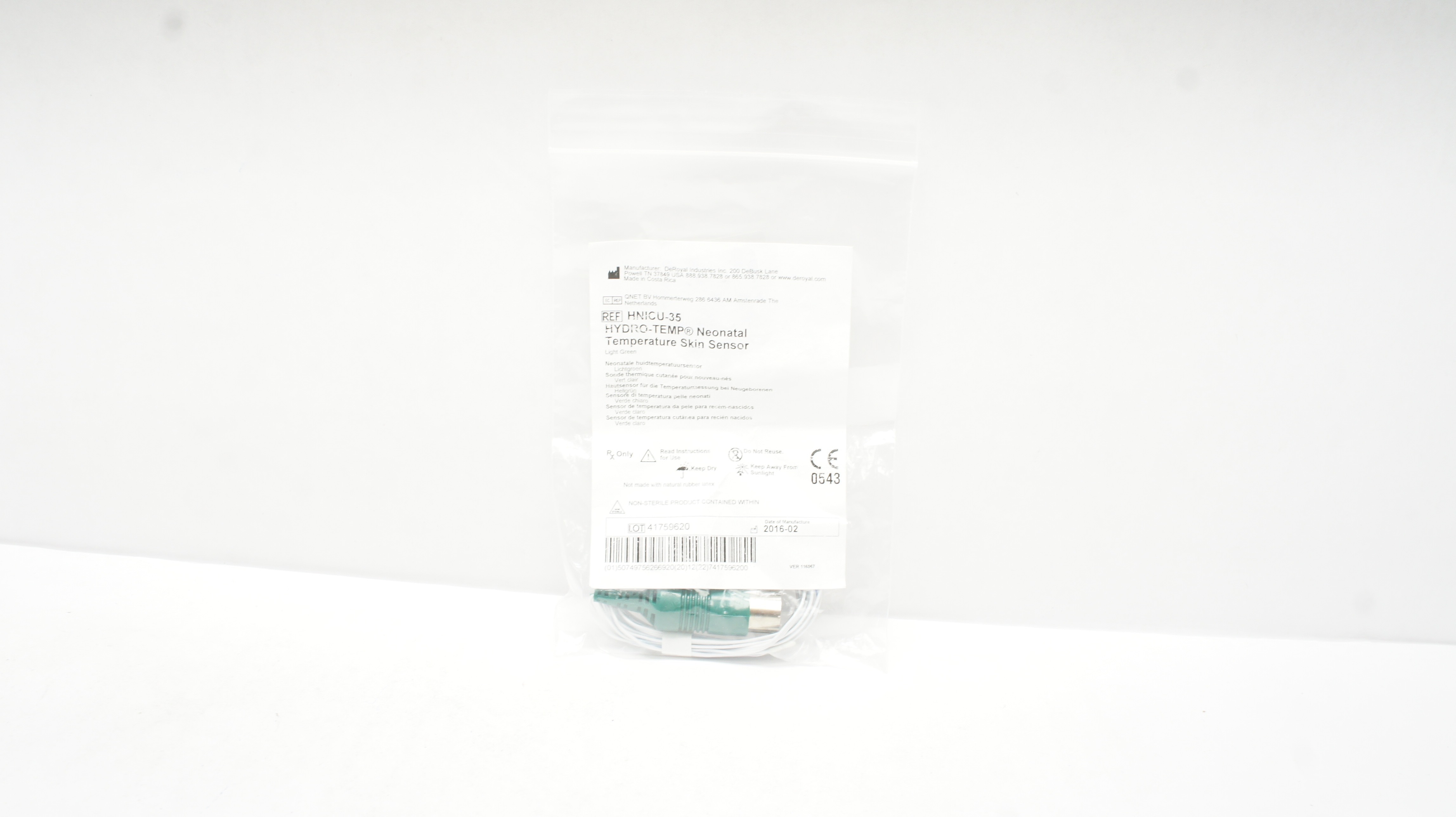 DeRoyal HNICU-35 Hydro-Temp Neonatal Temperature Skin Sensor