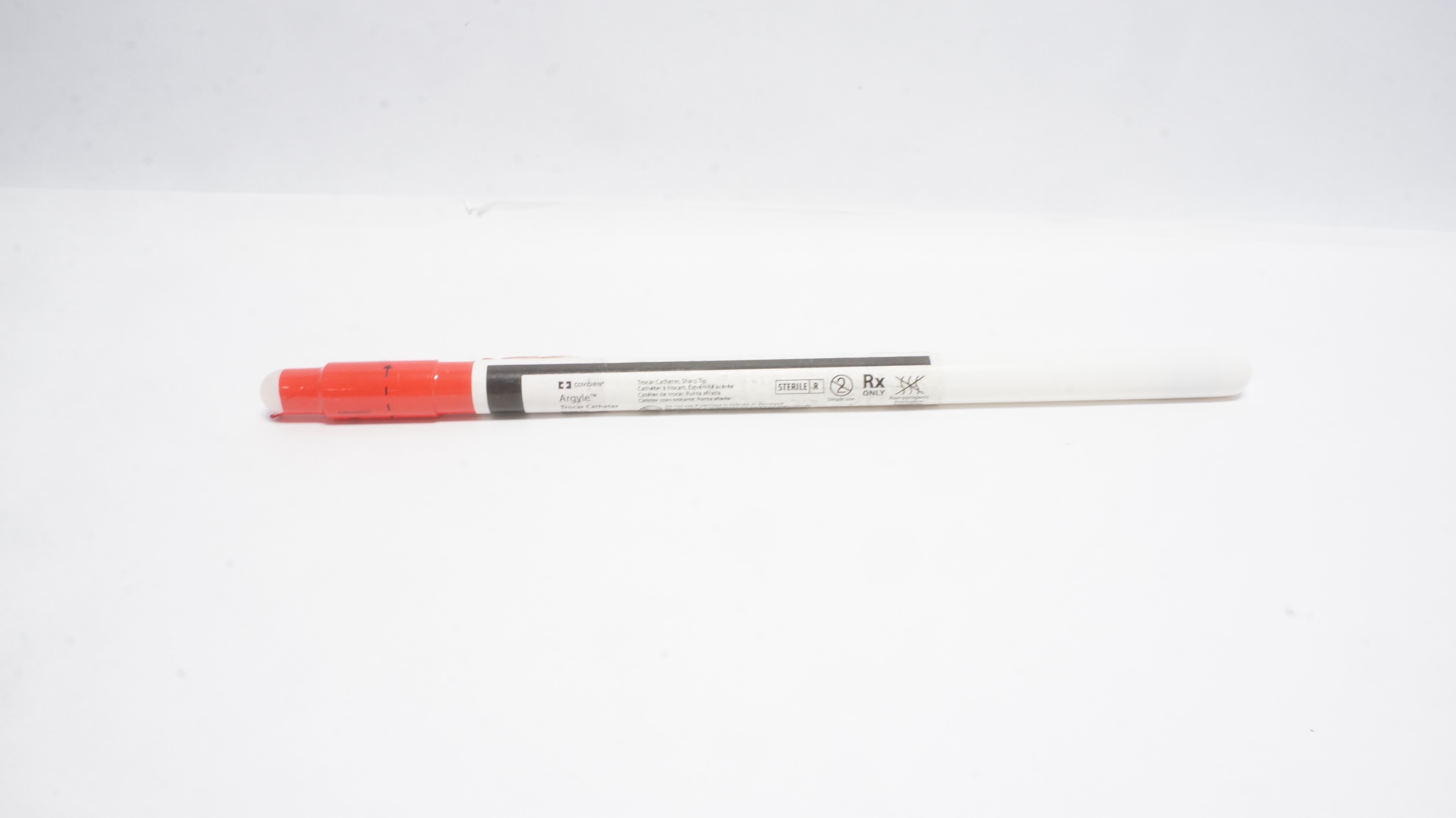 Covidien 8888561035 Argyle Trocar Catheter, Sharp Tip, 16 Fr/Ch × 10inch