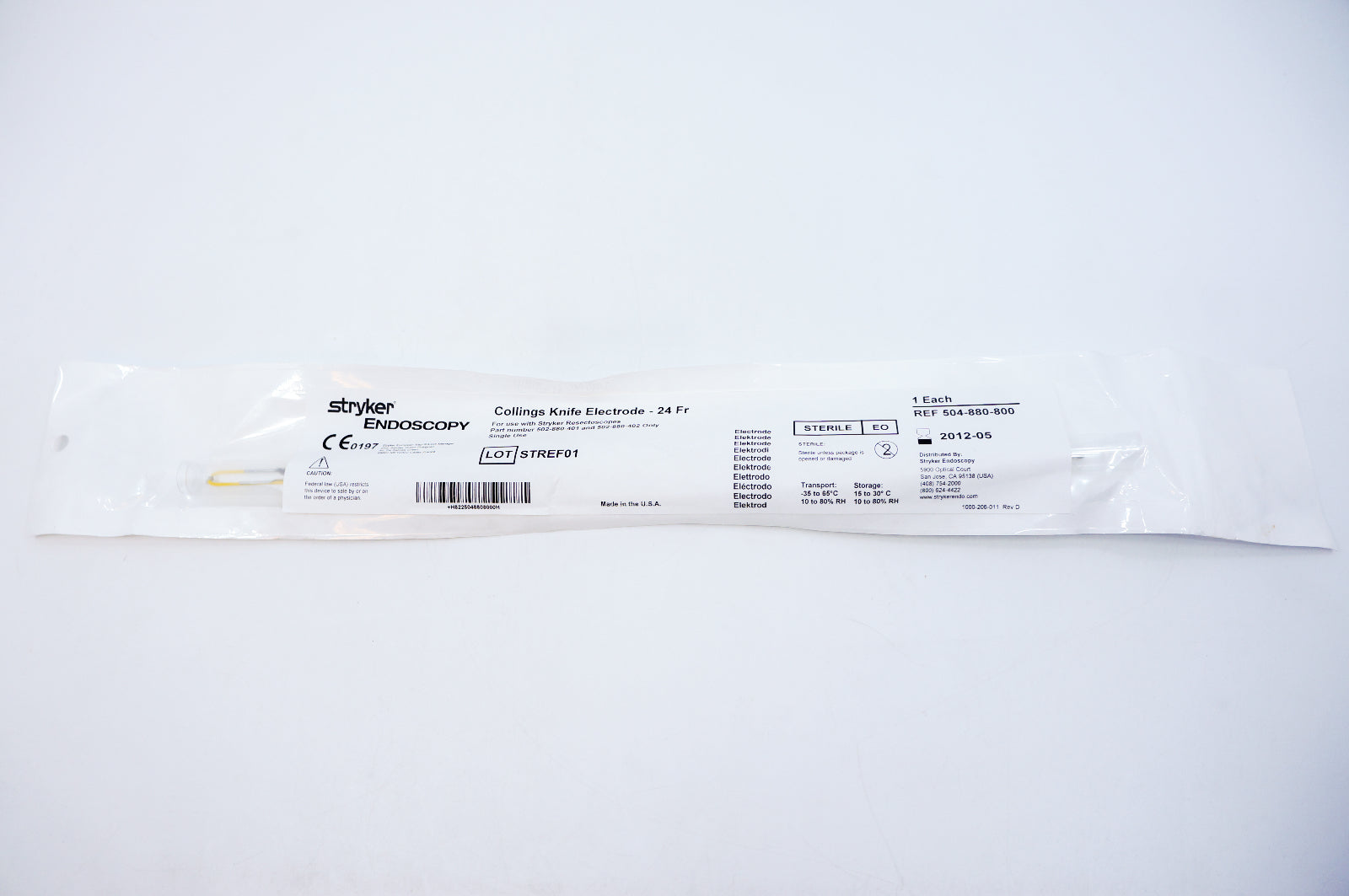 Stryker 504-880-800 Collings Knife Electrode - 24Fr. (x)