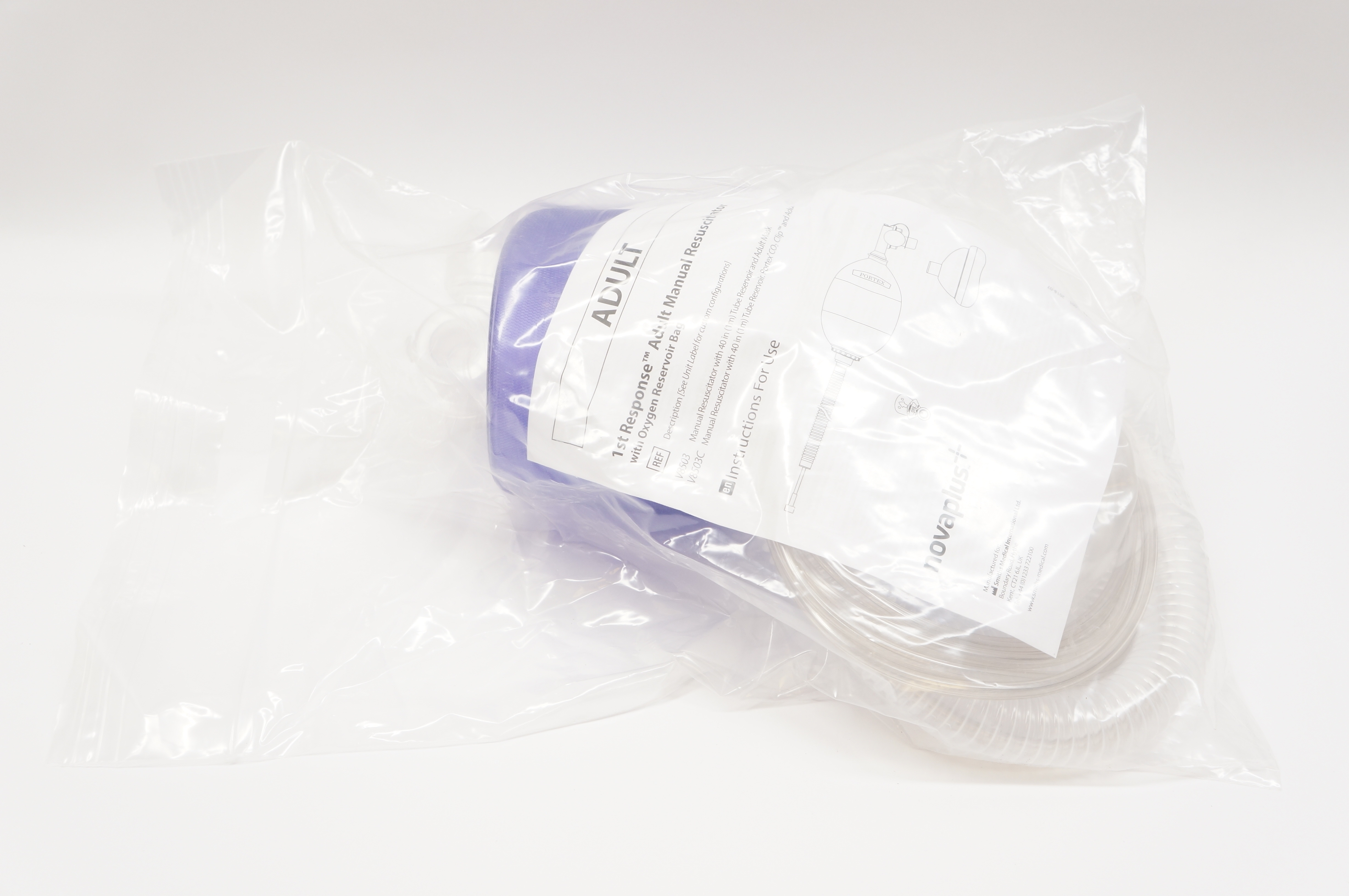 Smiths Medical V8503 NovaPlus 1st Response Adult Manual Resuscitator