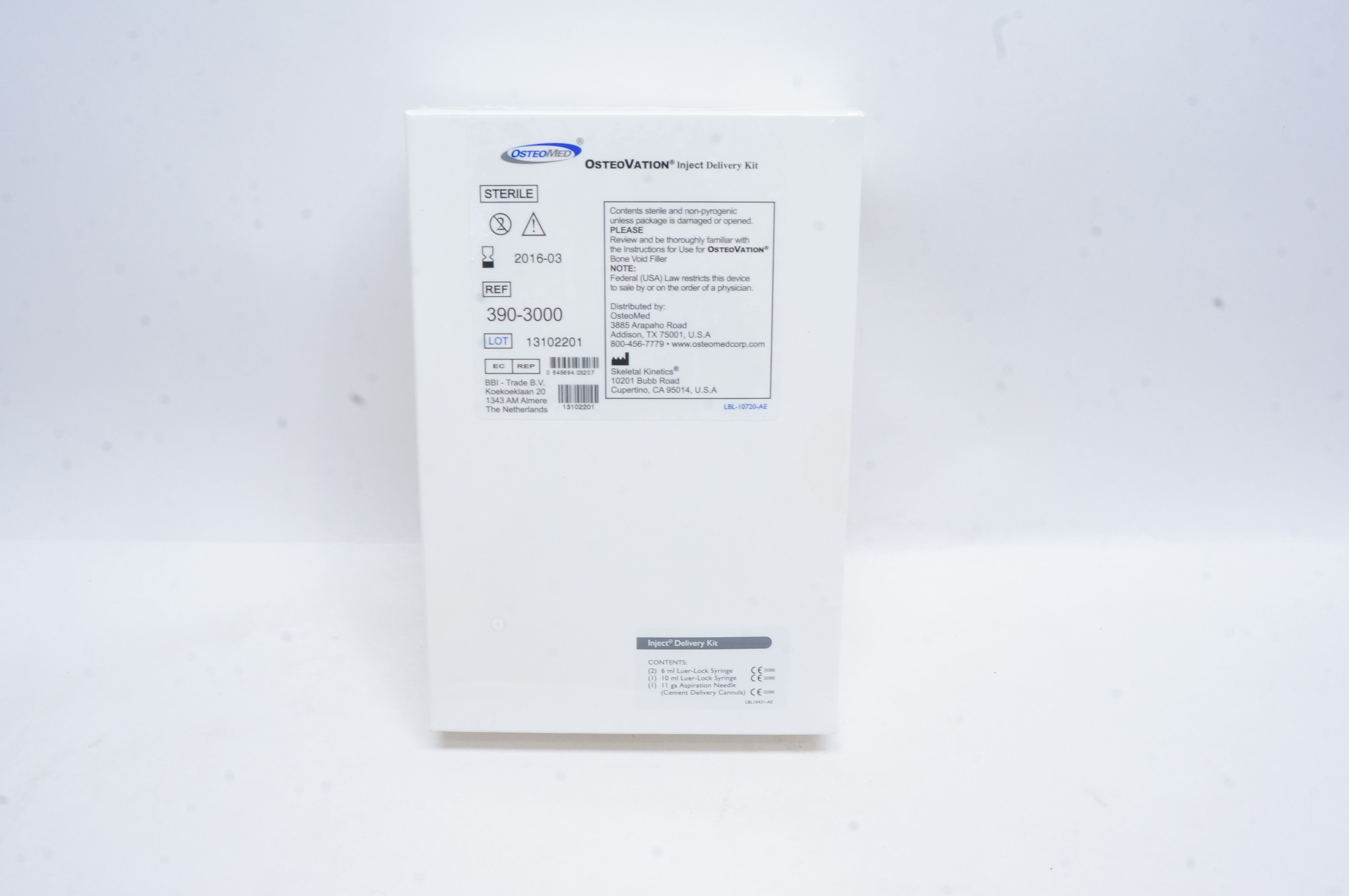 OsteoMed 390-3000 OsteoVation Inject Delivery Kit (x)