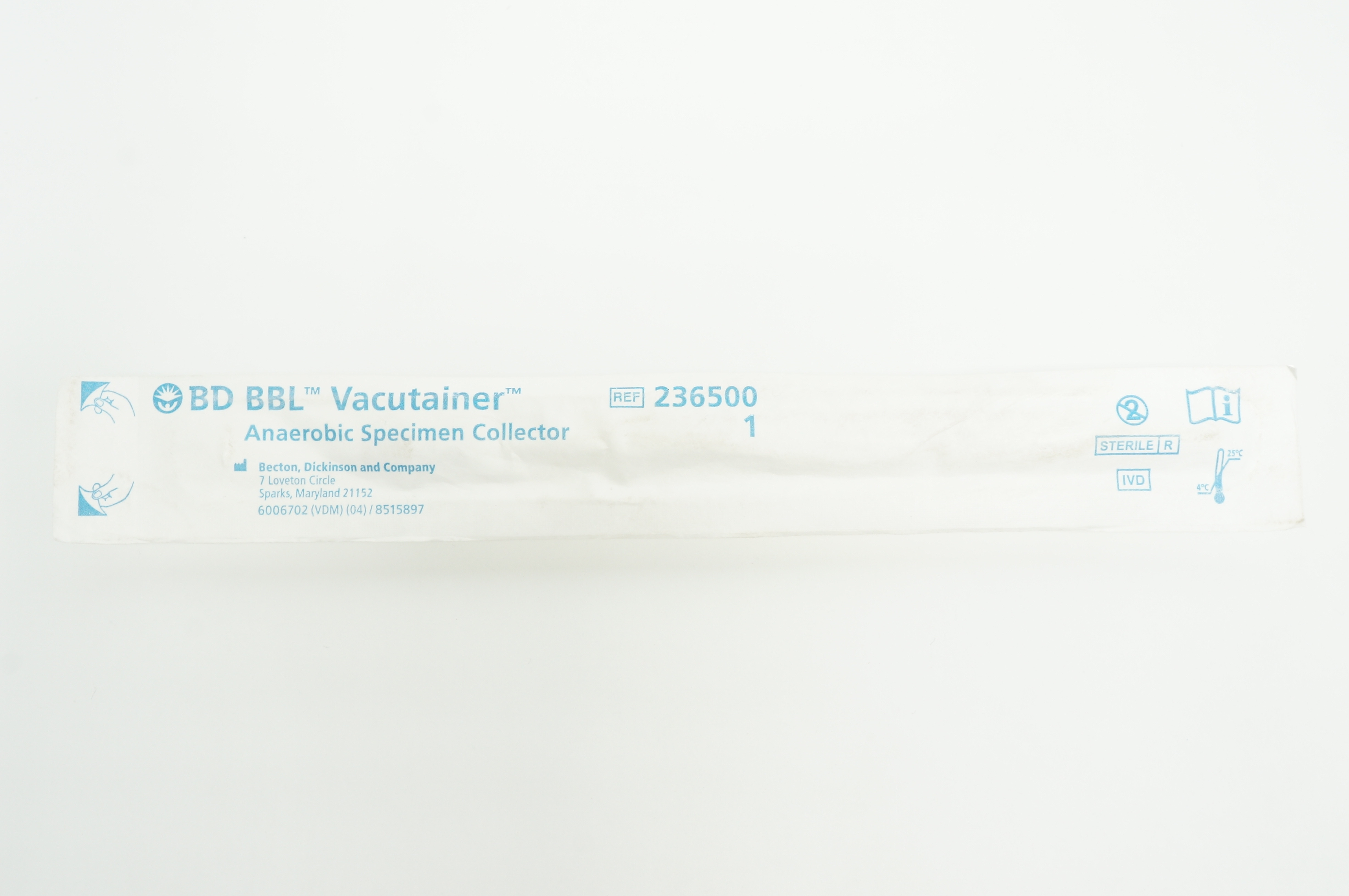 BD 236500 BBL Vacutainer Anaerobic Specimen Collector (x)