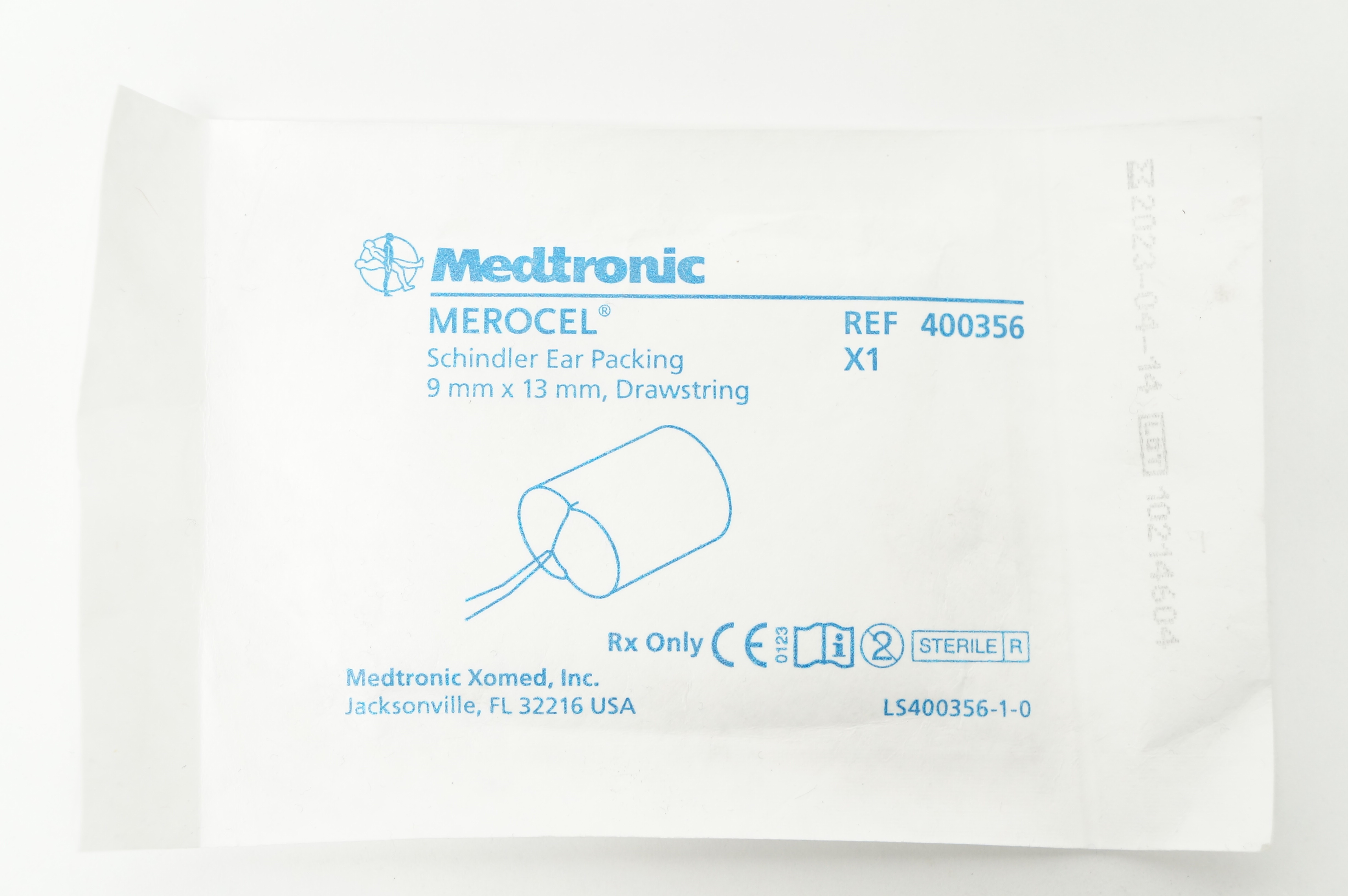 Medtronic 400356 Merocel Schindler Ear Packing, Drawstring 9mm x 13mm