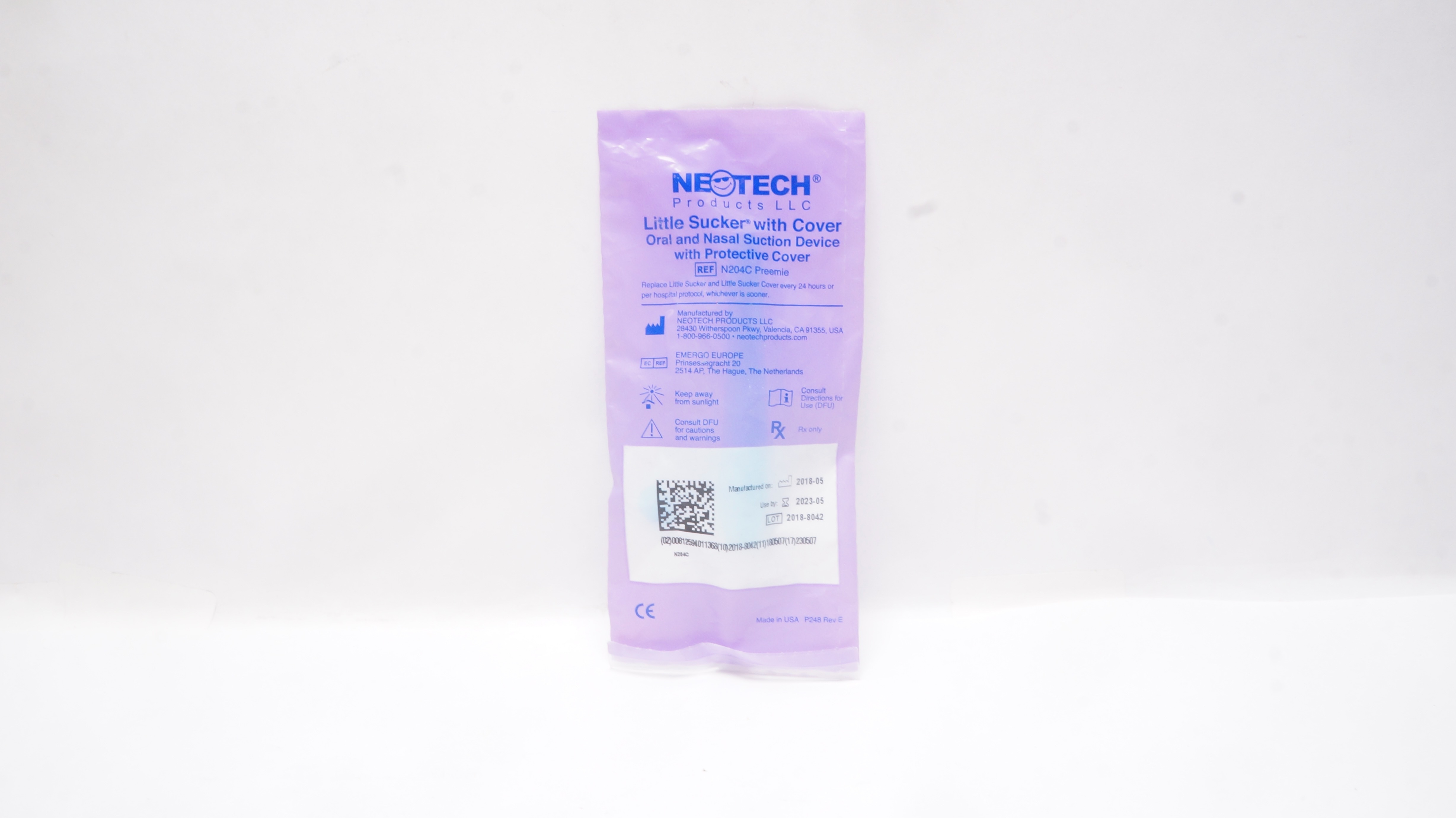 NeoTech N204C Preemie Little Sucker Oral&Nasal Suction Device w/Cover (x)