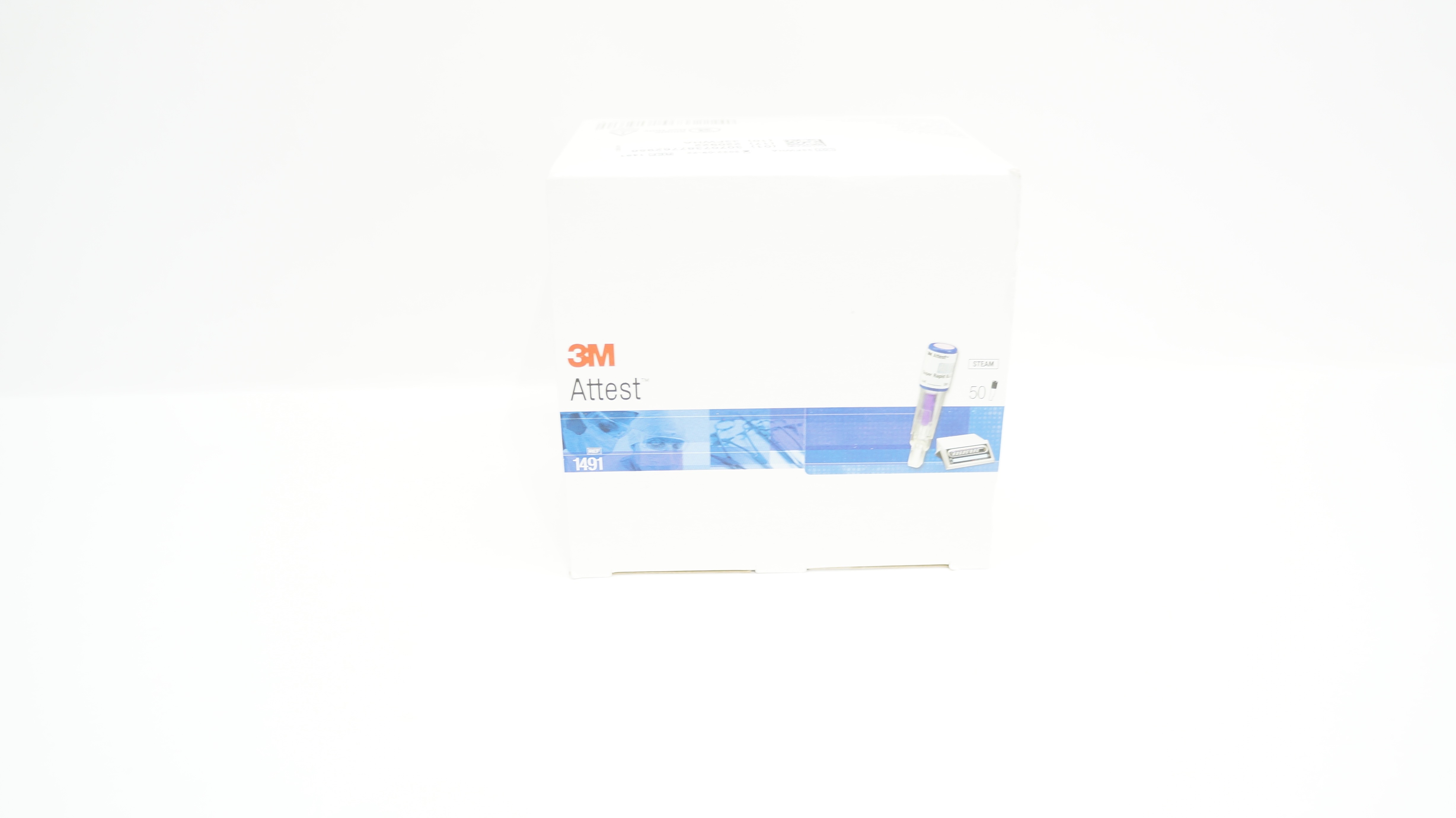 3M 1491 Attest Super Rapid Biological Indicator Steam Sterilization(x)-Box of 50