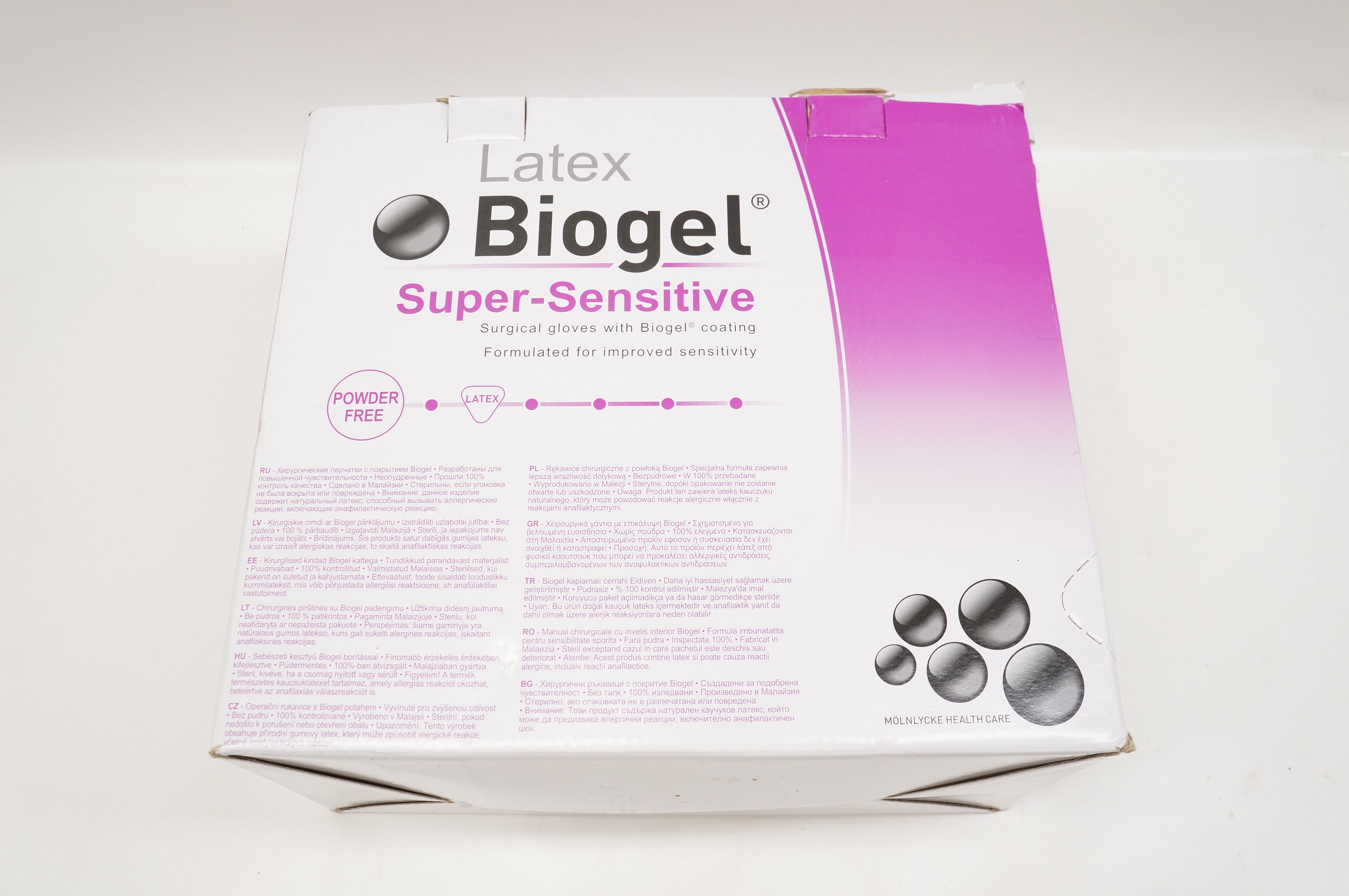 Molnlycke Health Care 82575-01 Biogel Super-Sensitive, 7-1/2 - Box of 50