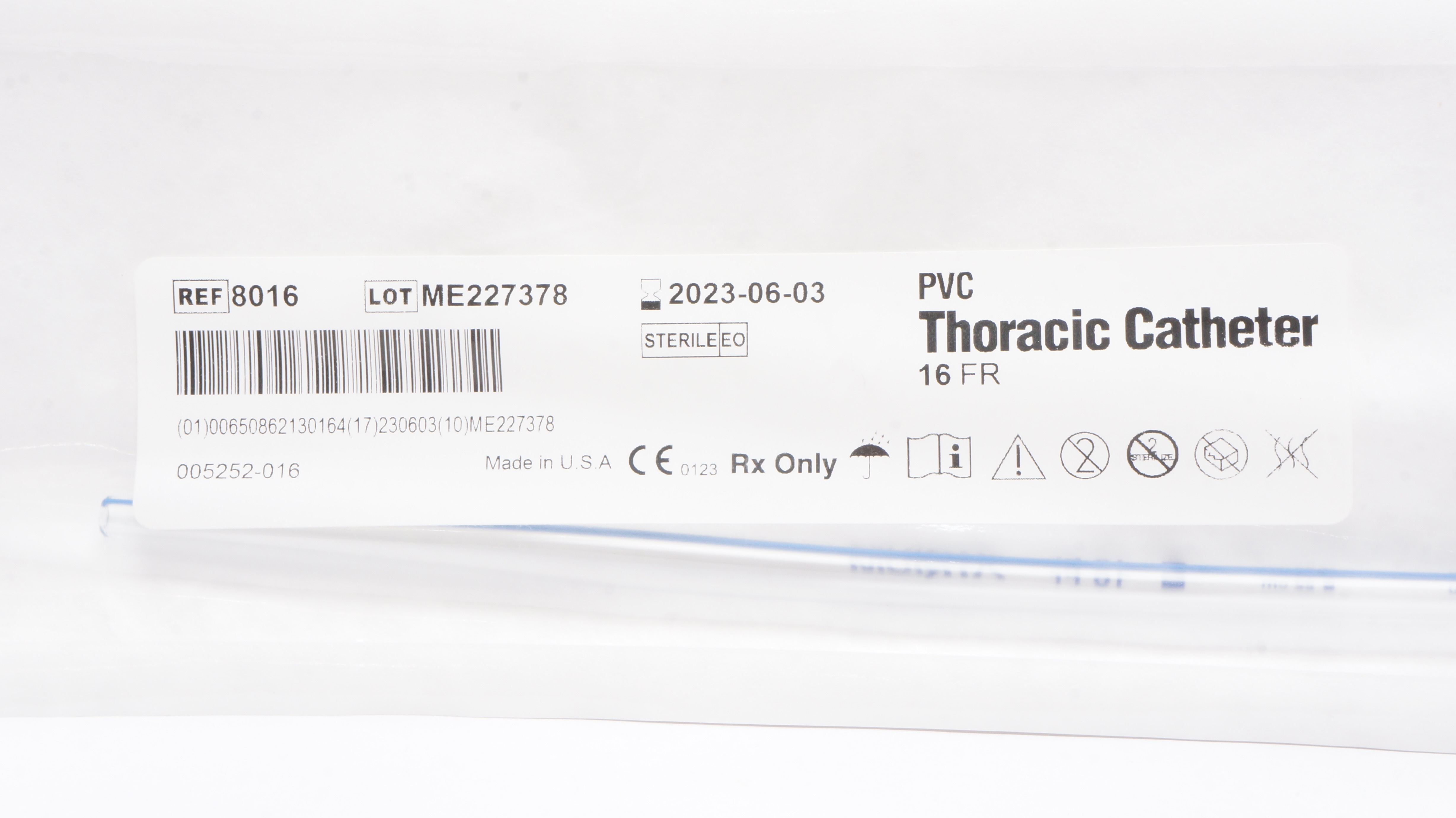Atrium 8016 PVC Thoracic Cath. 16Fr. (x)
