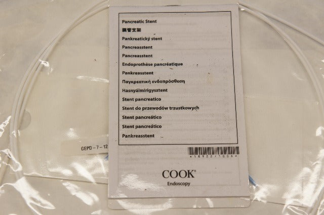 Cook Medical GEPD-7-12 Geenen Pancreatic Stnt Set 7Fr. x 12cm (x)