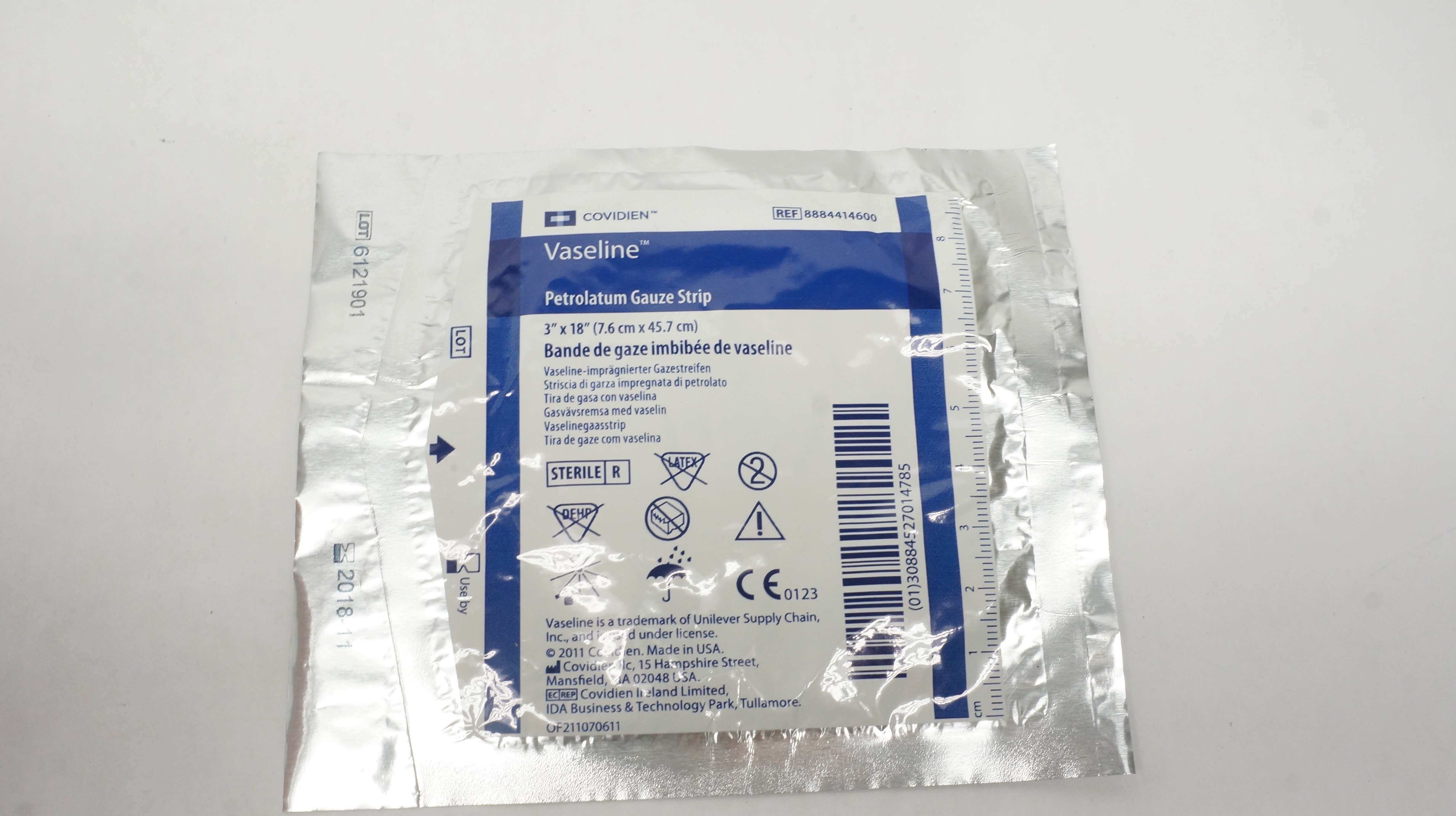 Covidien 8884414600 Vaseline Petrolatum Gauze Strip 3inch x 18inch (x)