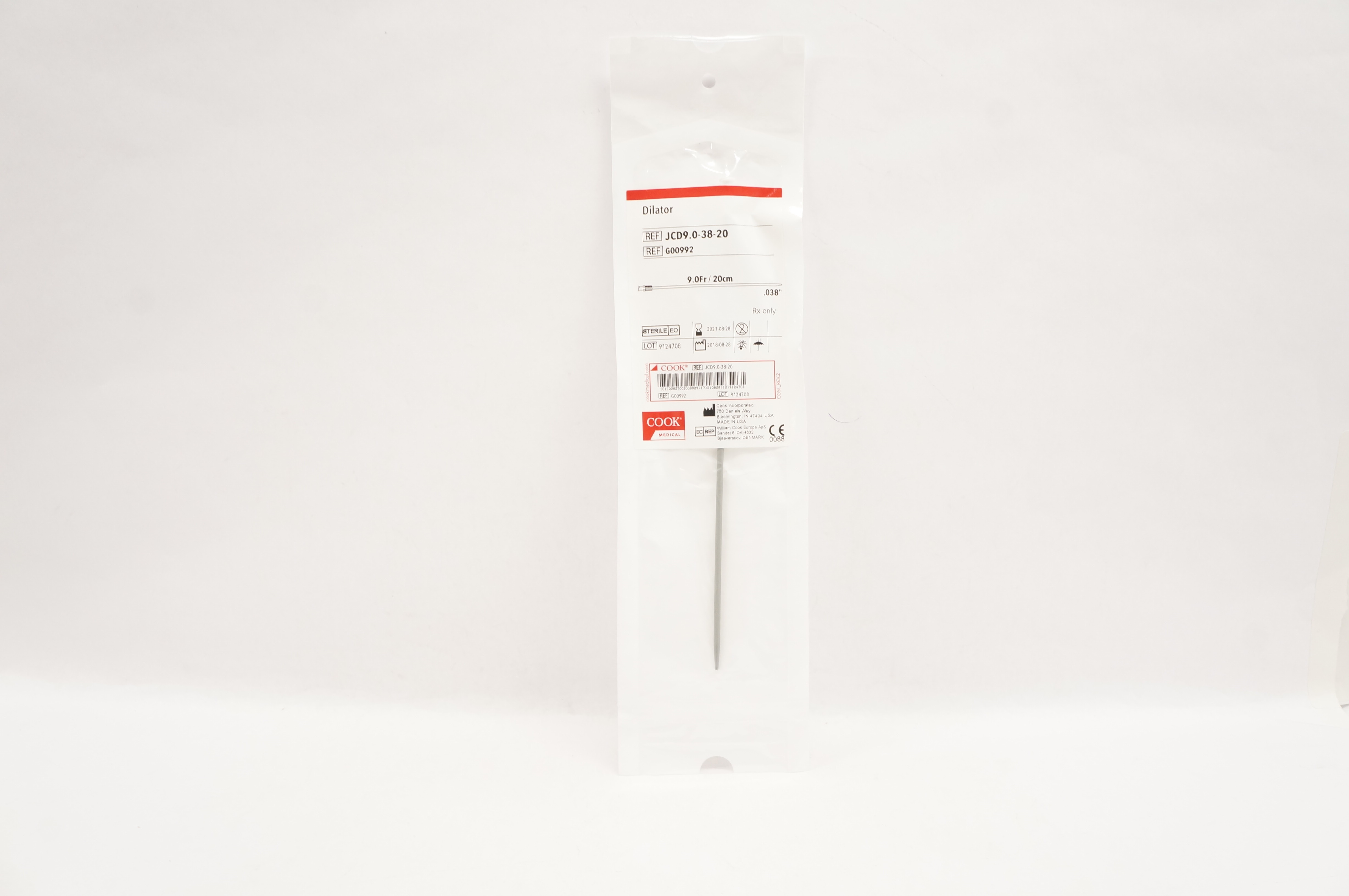 Cook Medical G00992 Dilator 9.0Fr / 20cm x .038inch (x)