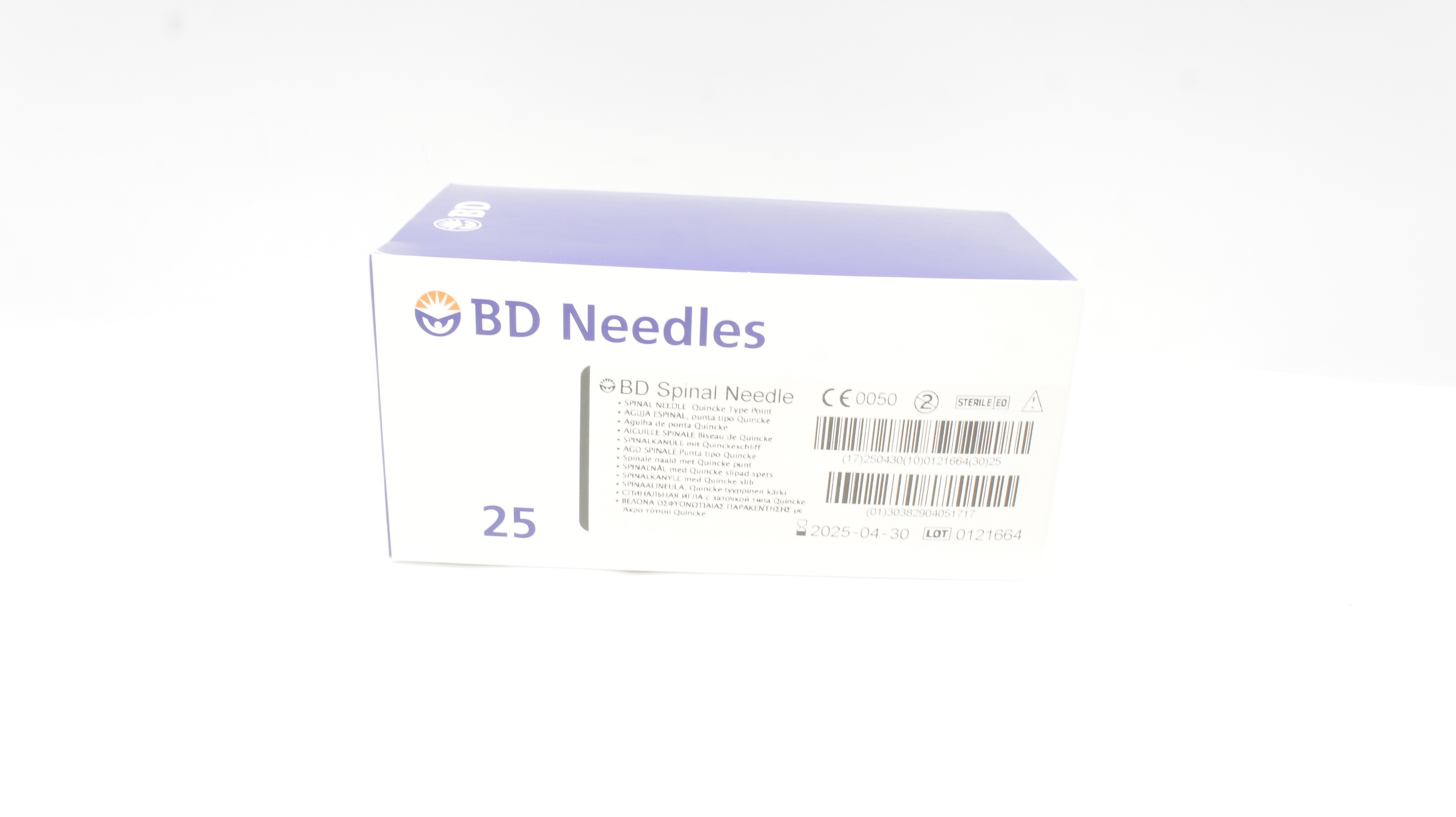 BD 405171 Spinal Needle 22Ga x 3inch - Box of 25