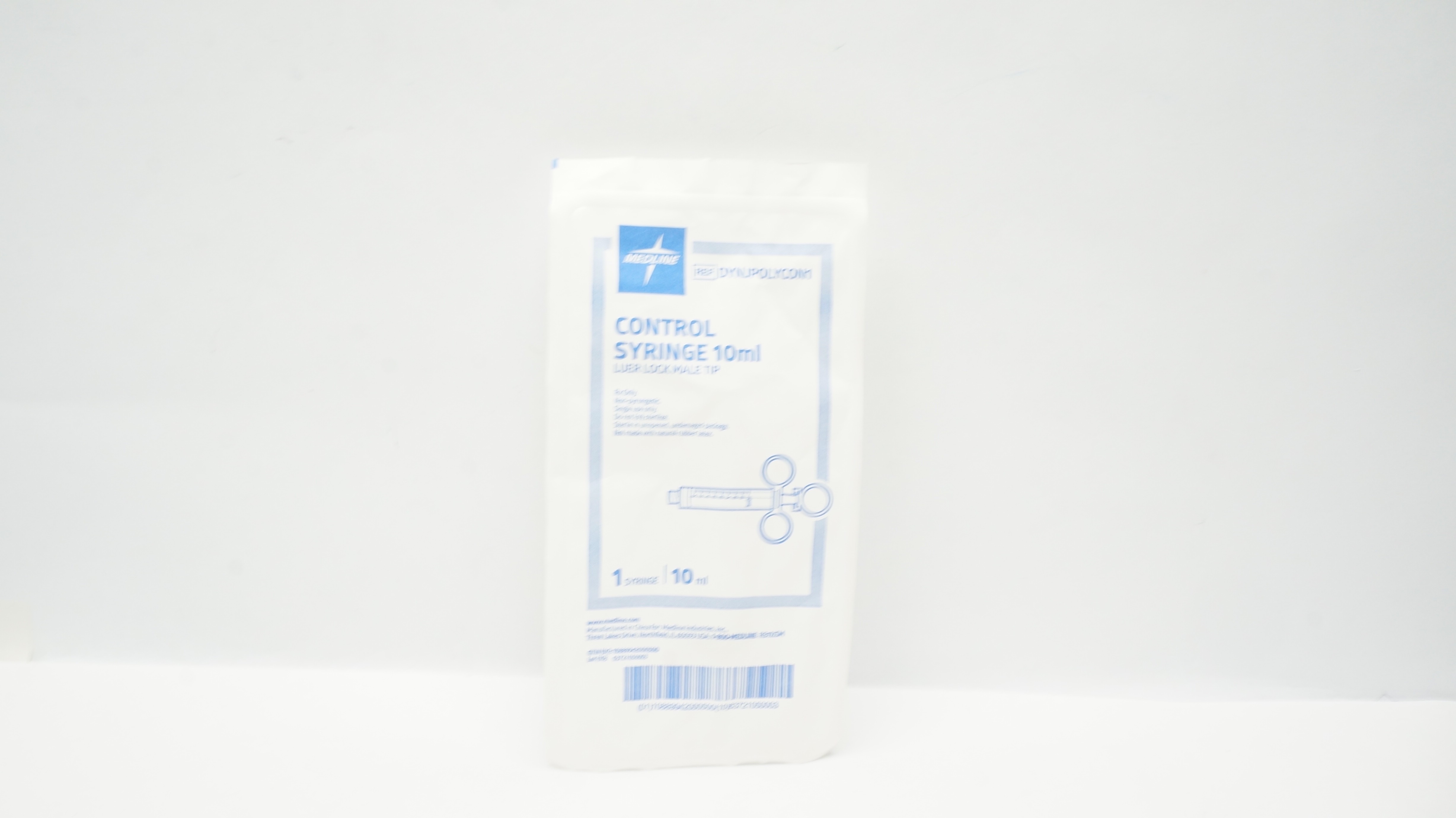 Medline DYNJPOLYCON1 Control Syringe 10ml Luer Lock Male Tip