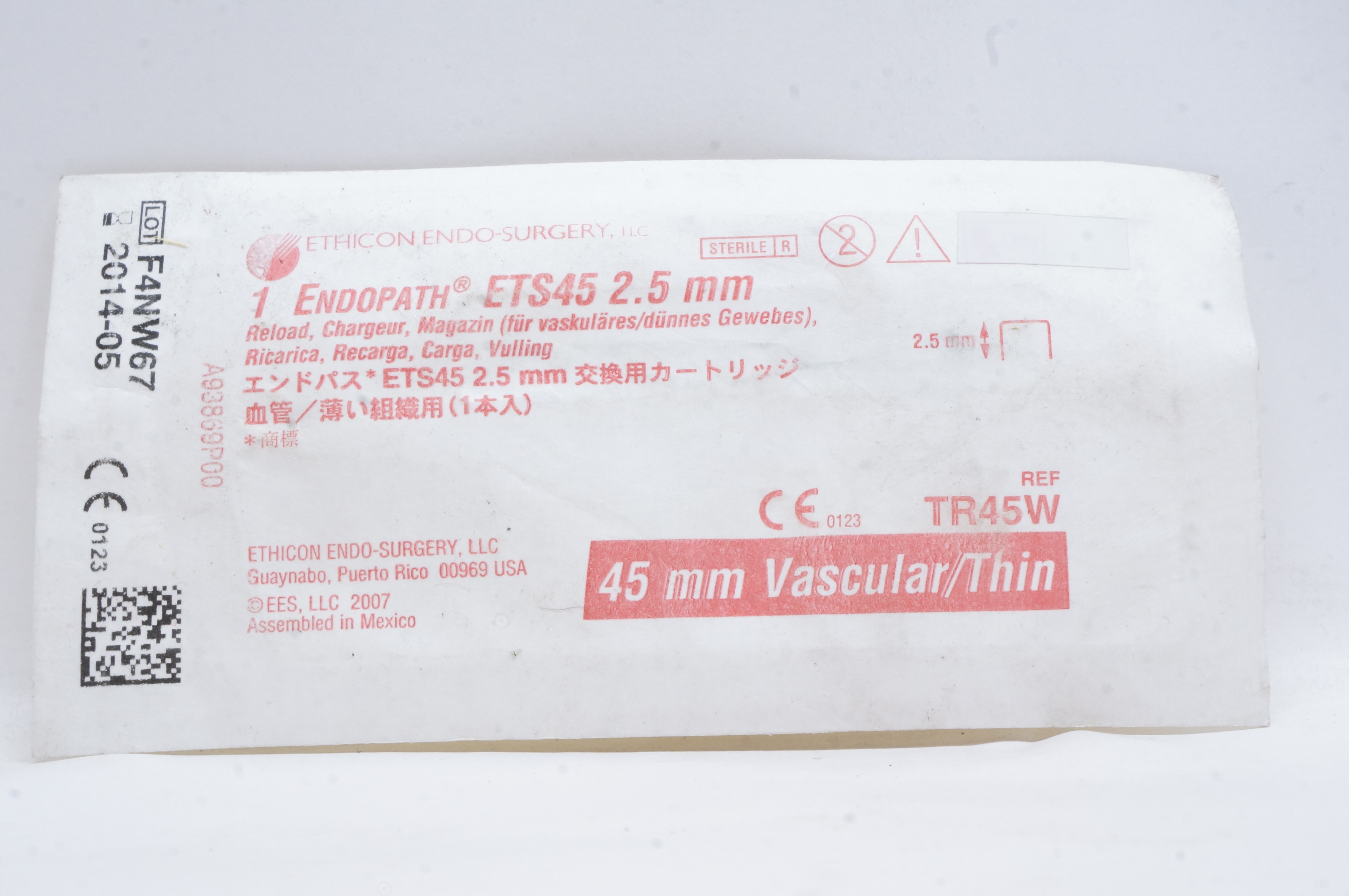 Ethicon TR45W Endopath ETS45 2.5mm Reload 45mm Vascular/Thin (x)