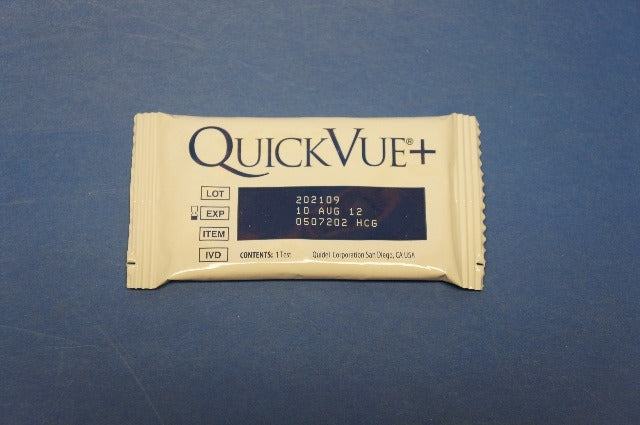 Quidel QuickVue + 0507202 HCG Urine Pregnancy Test (x) 2012-08