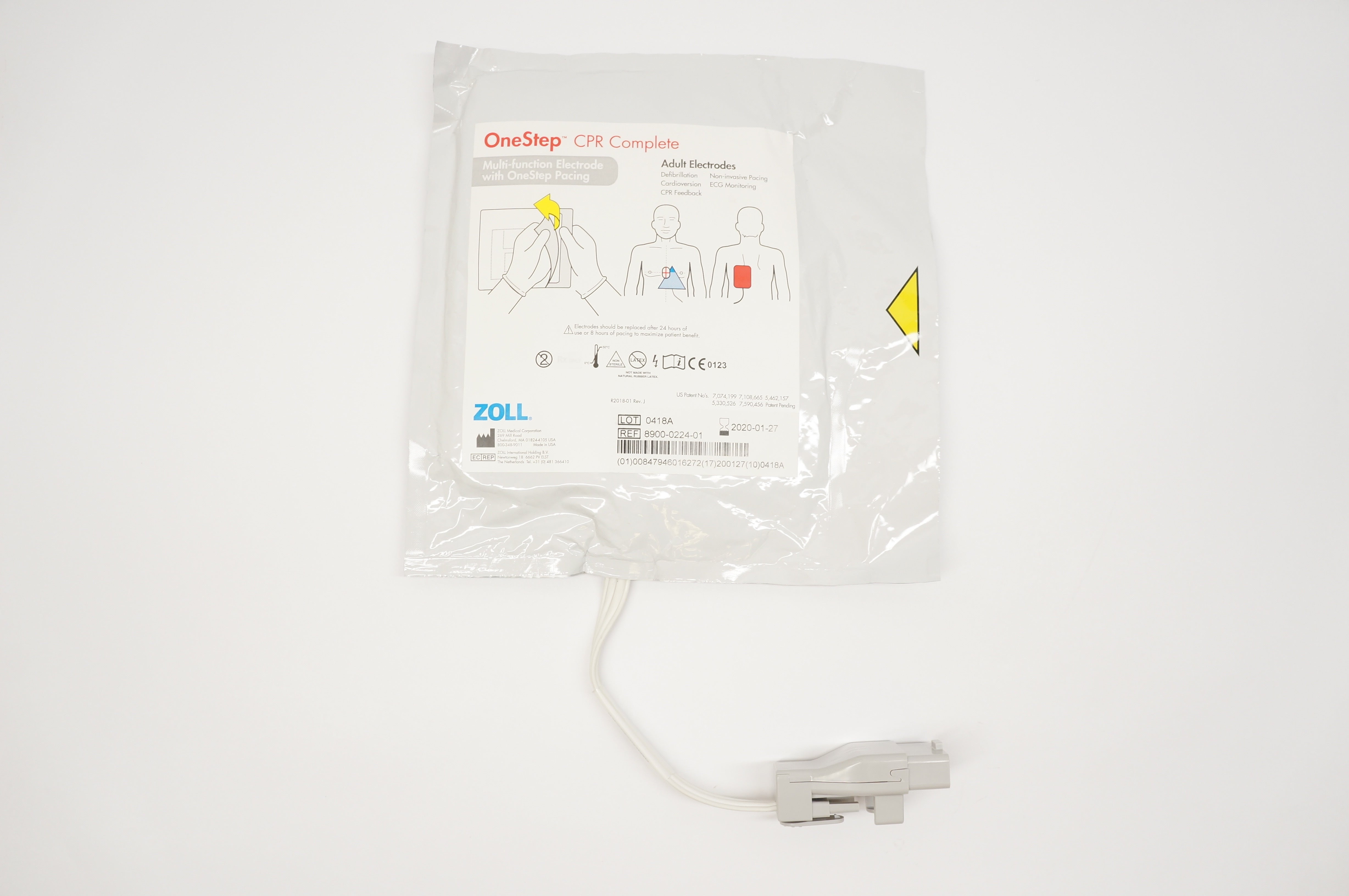 ZOLL 8900-0224-01 One Step  CPR Complete Adult Electrodes (x)