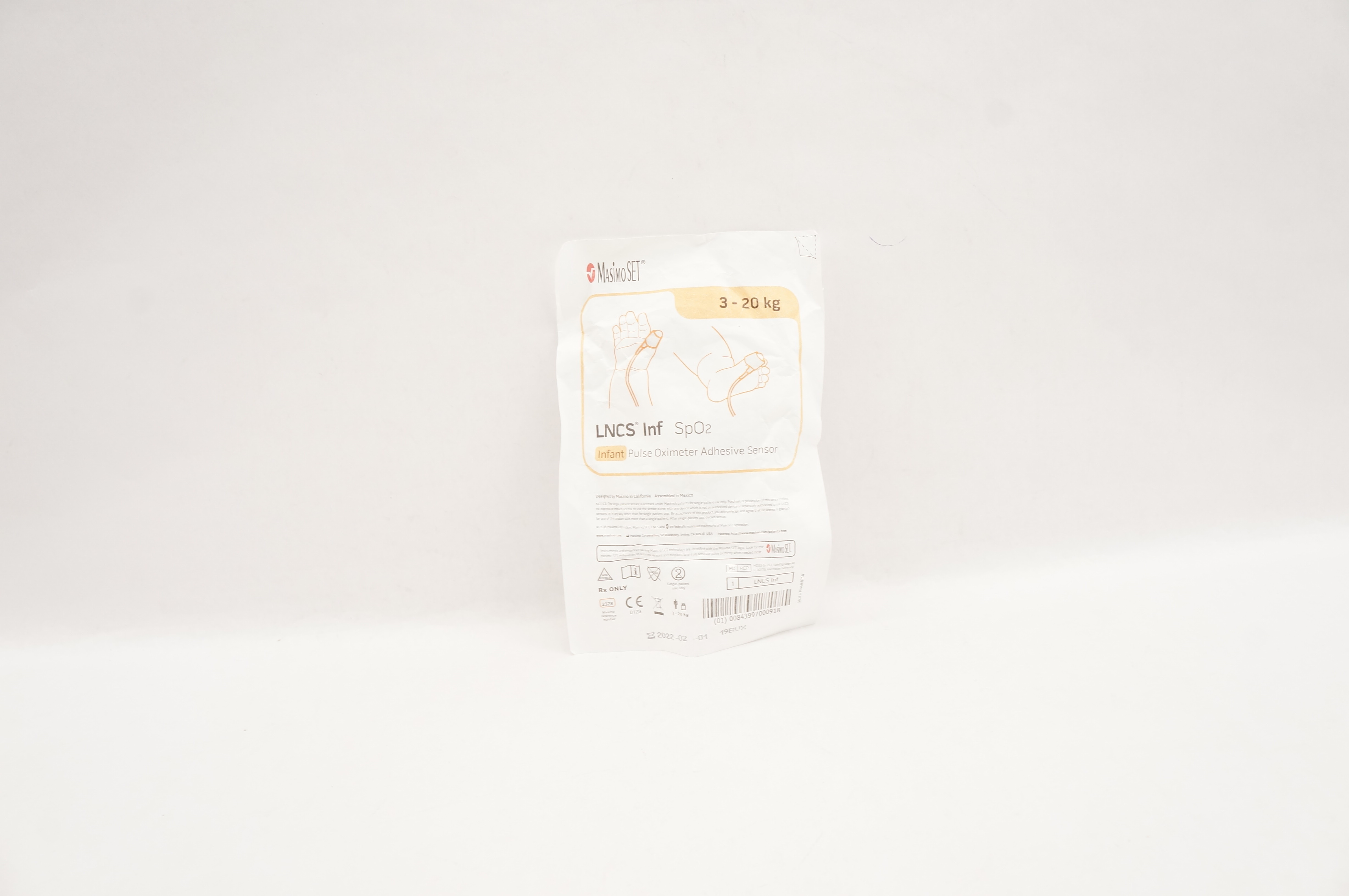 Masimo 2328 LNCS Inf SpO2 Infant Pulse Oximeter Adhesive Sensor 3-20kg (x)