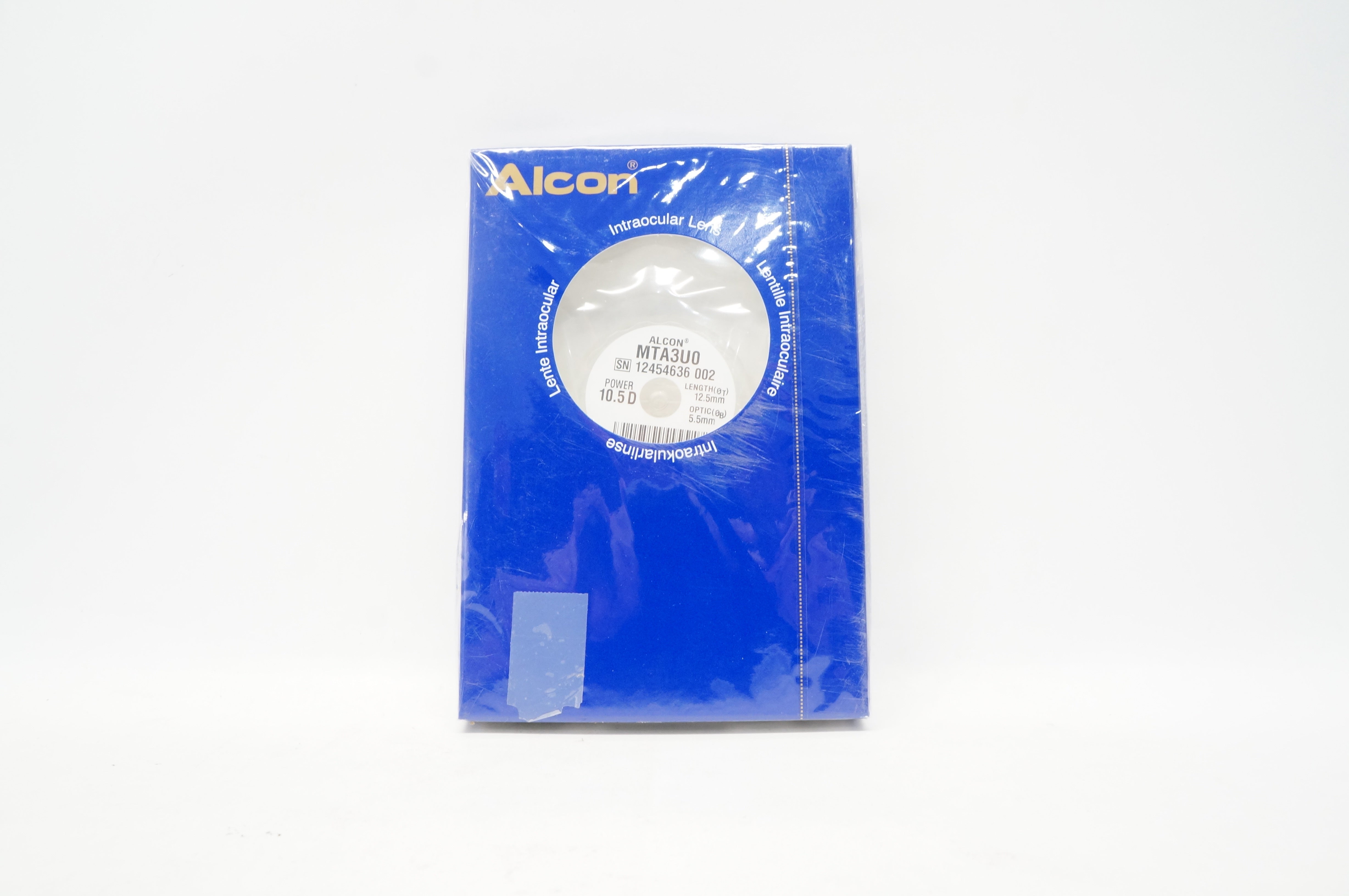 Alcon Laboratories MTA3U0 Intraocular Lens 10.5 D x 5.5mm x 12.5mm (x)