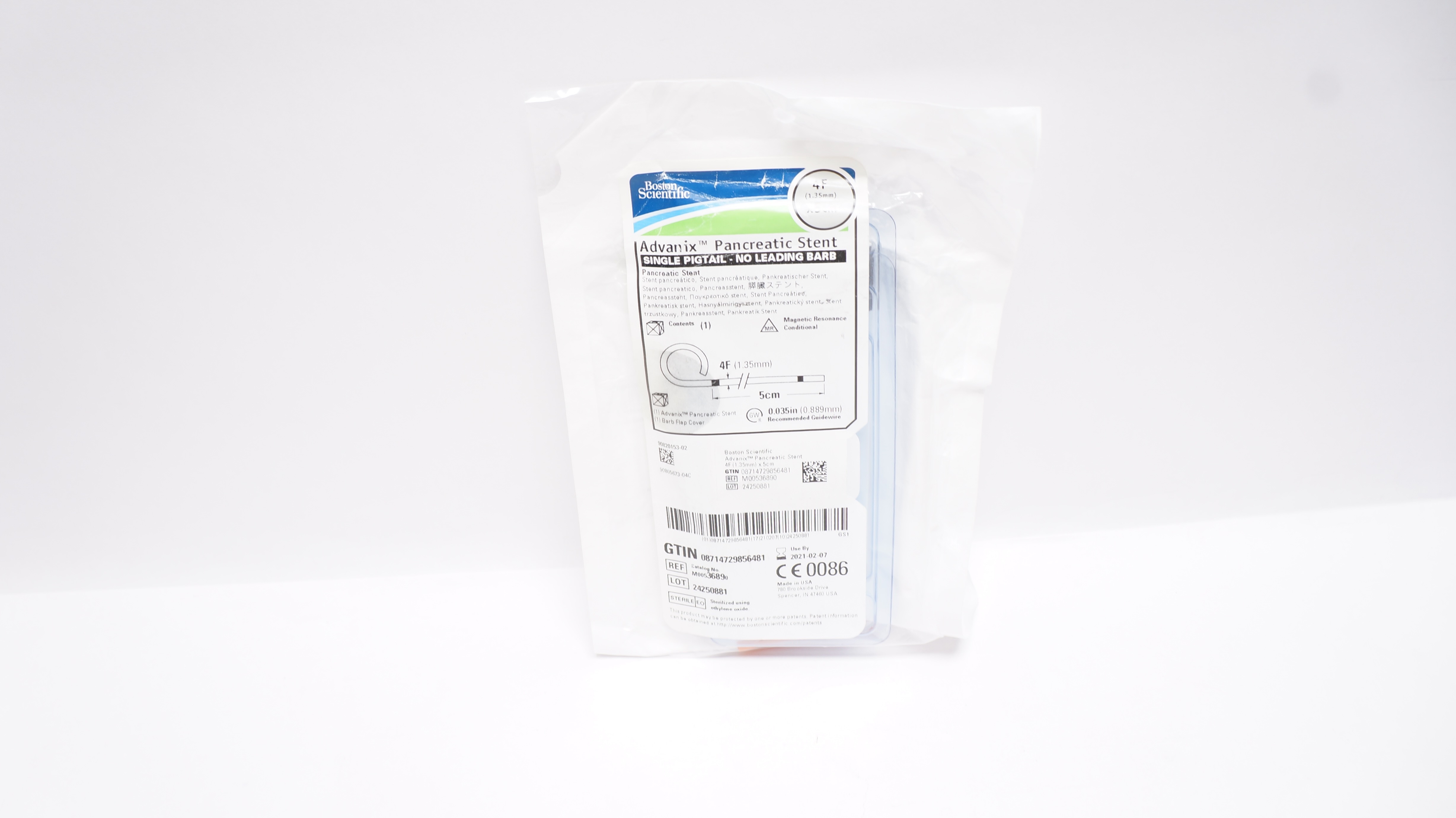 Boston Scientific 3689 Advanix Pancreatic Stnt. 4F x 5cm (x)