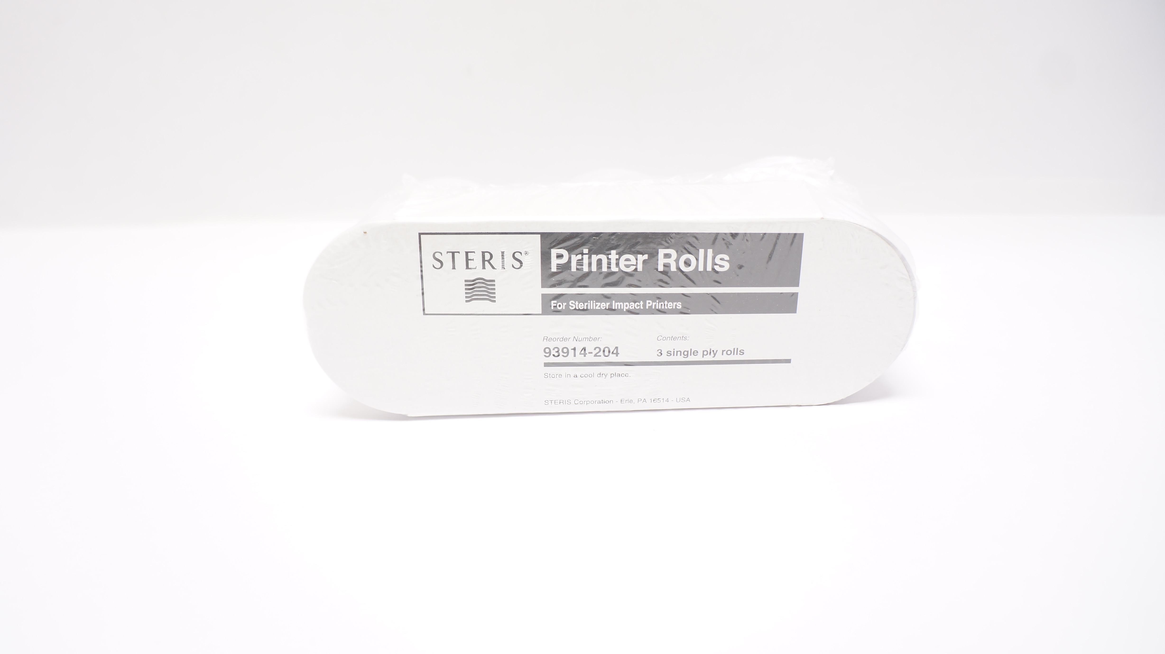 Steris 93914-204 Printer Rolls For Sterilizer Impact Printers - Pack of 3