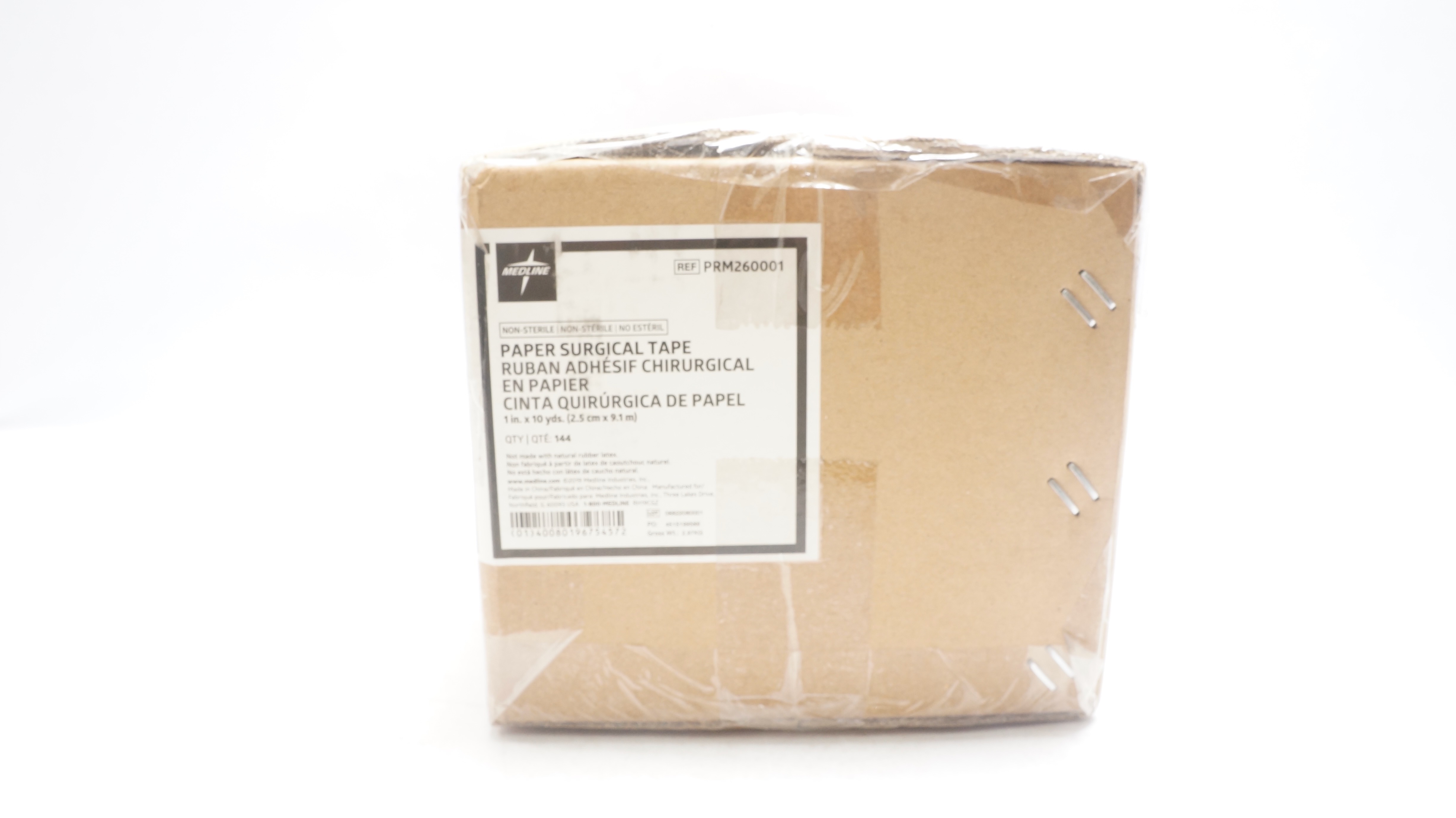 Medline PRM260001 Paper Surgical Tape, 1 Inch x 10 Yards - Box of 144
